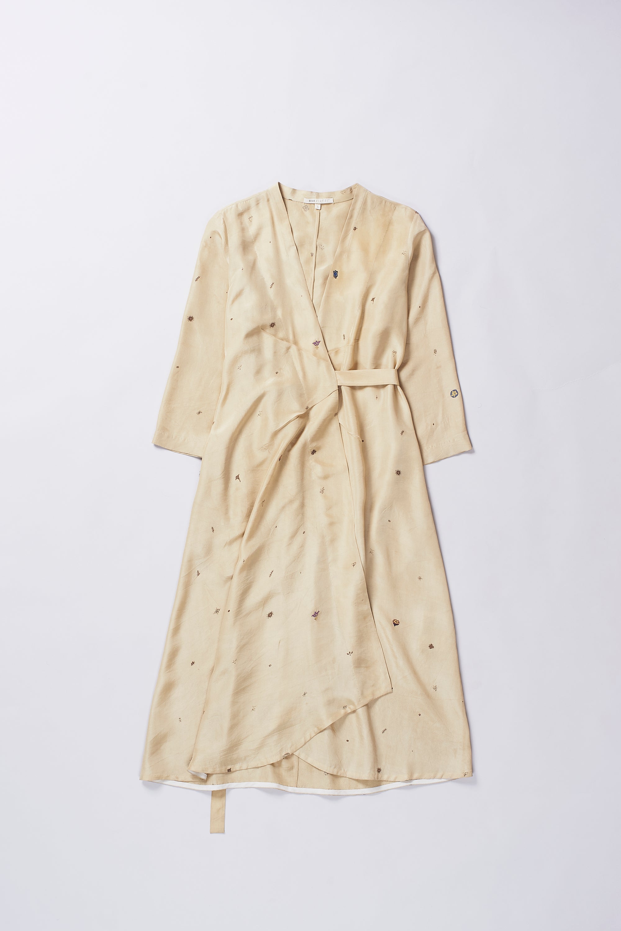 WHISKEY GOLD SILK DRESS