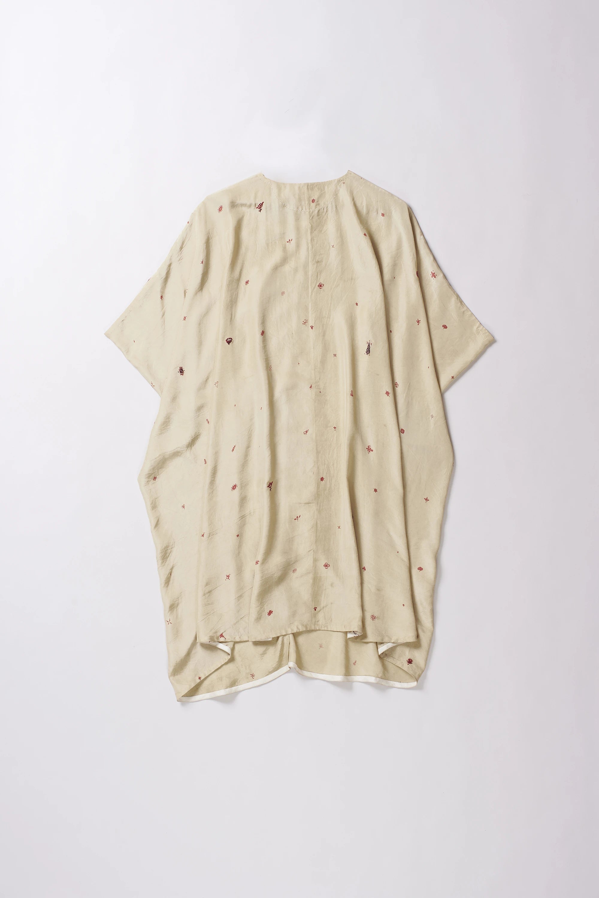 Whiskey Gold Screen Printed Draped Dress