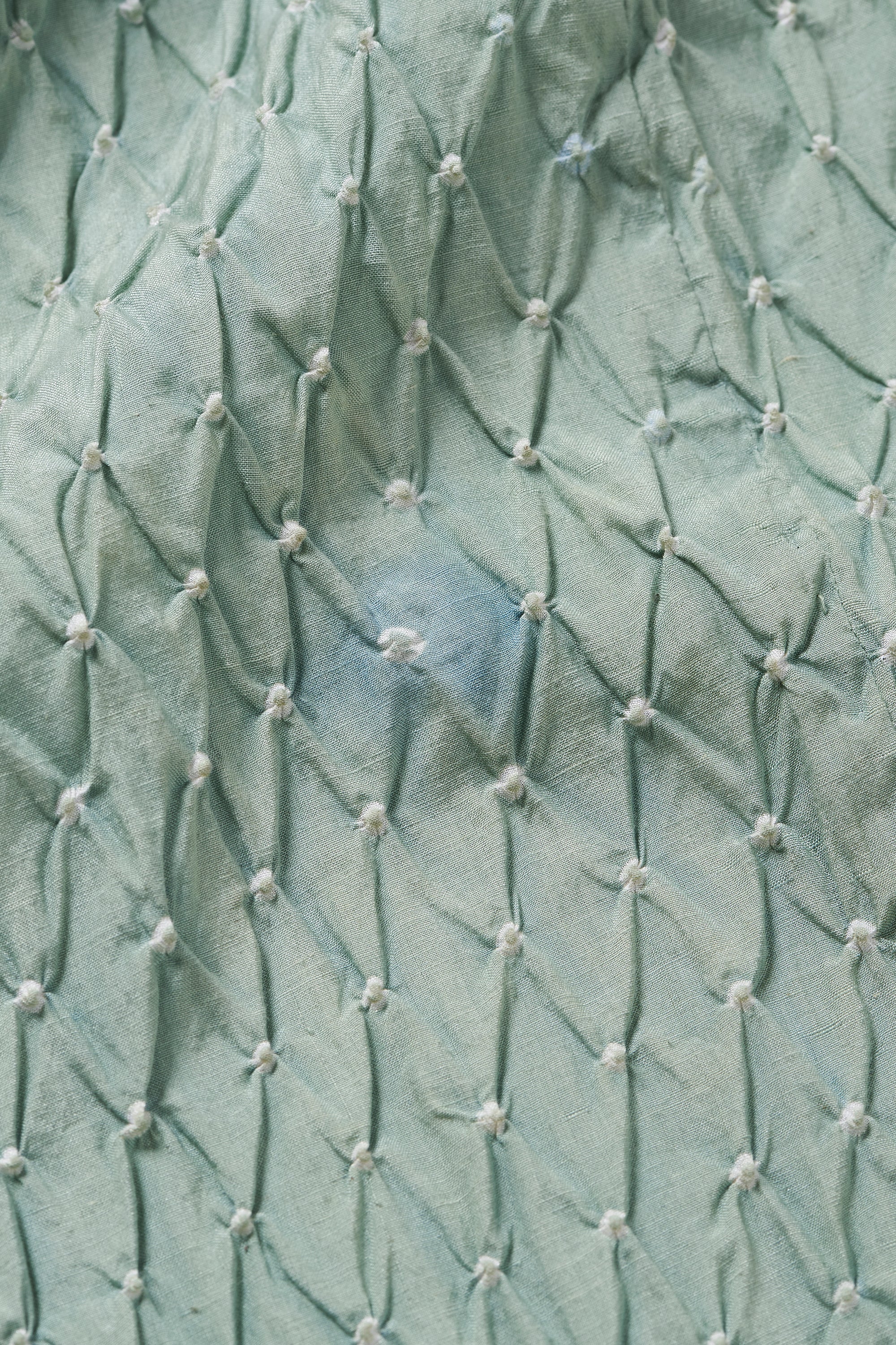 OCEAN BLUE DRESS WITH BANDHANI