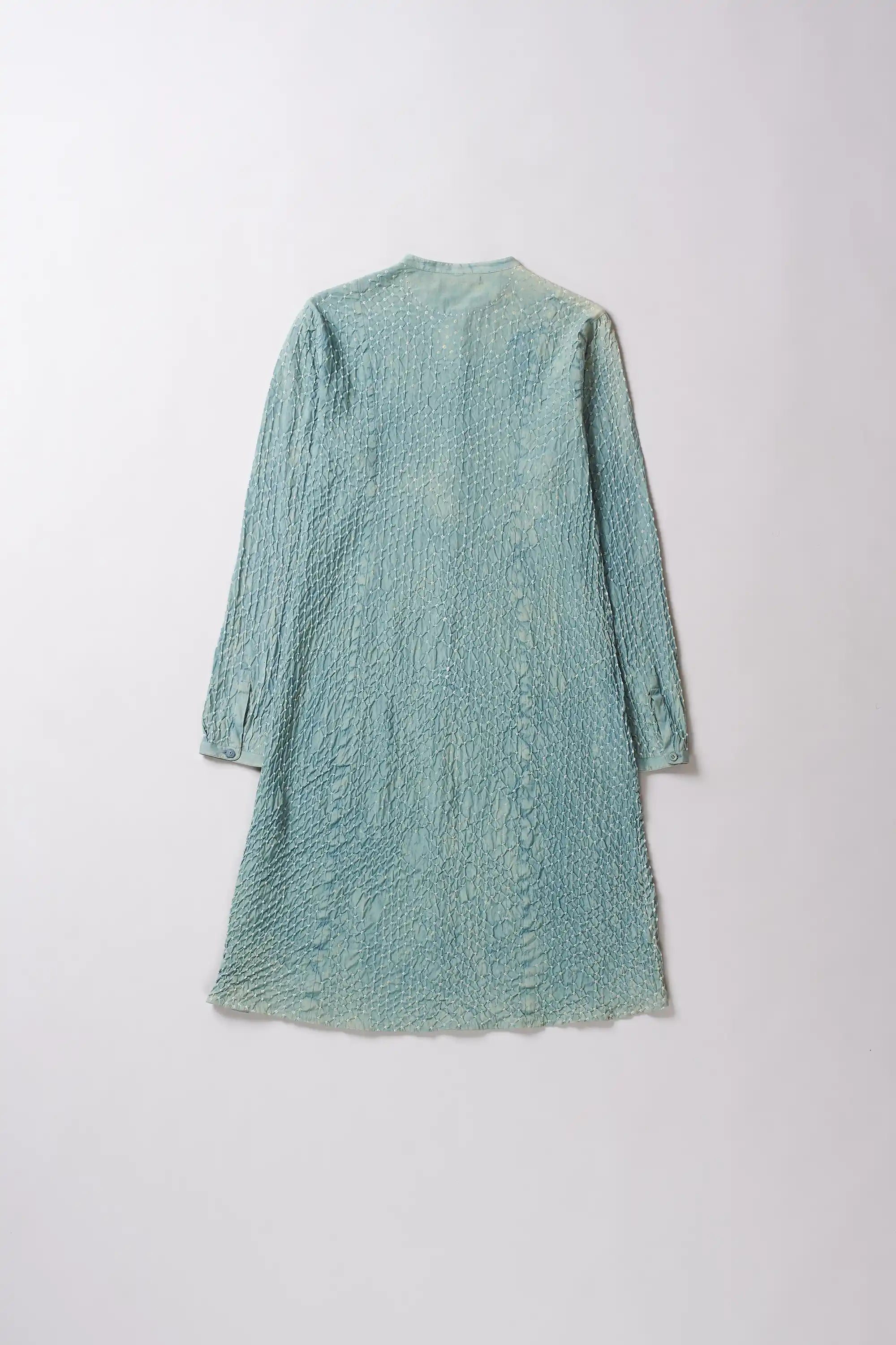 Ocean Blue Bandhani Women'S Dress