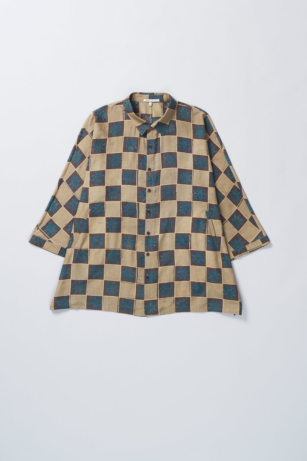 Atthangudi Tile Inspired Block Printed Shirt