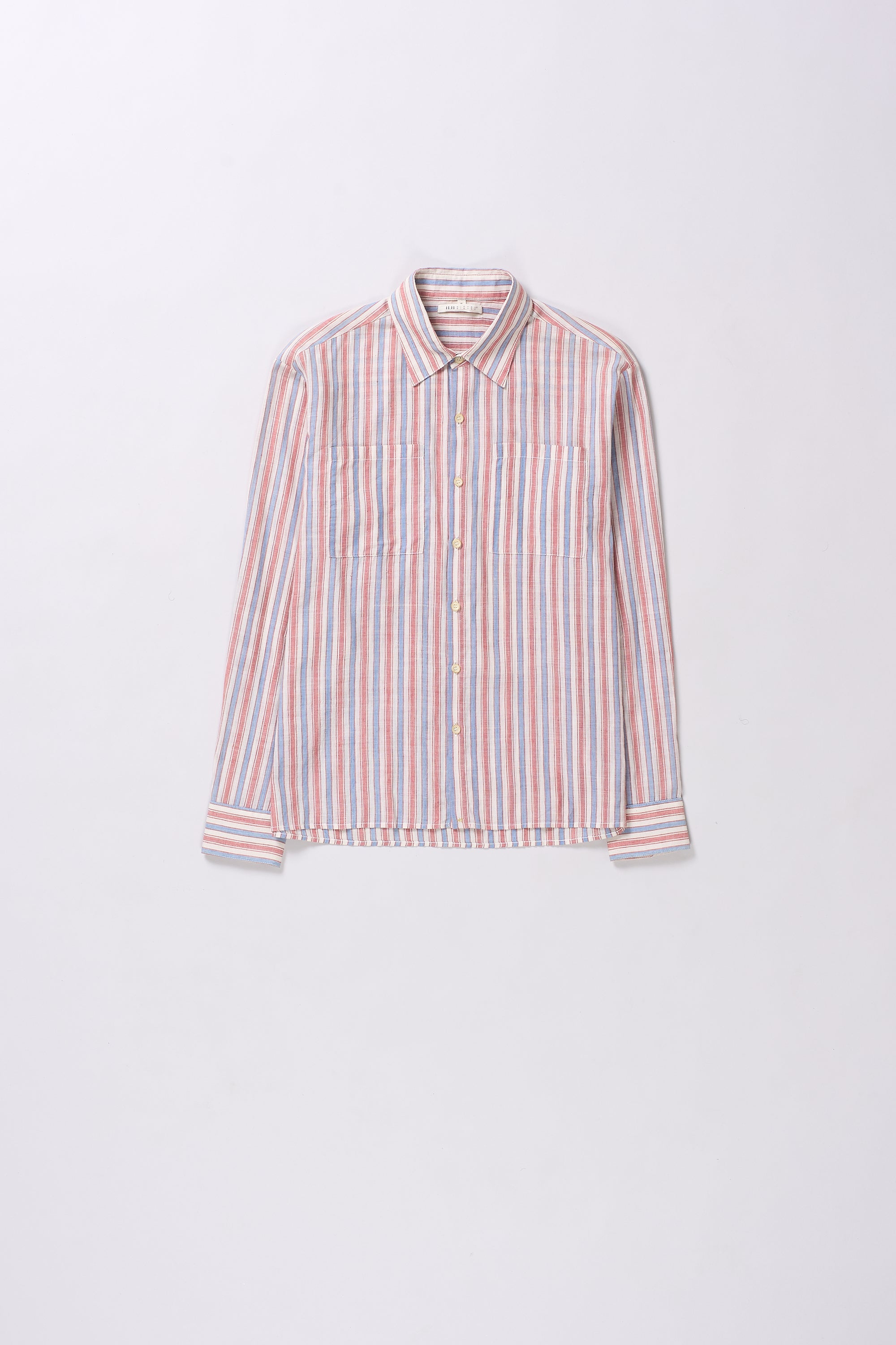 MULTI-COLOUR YARN DYED WEFT STRIPES SHIRT