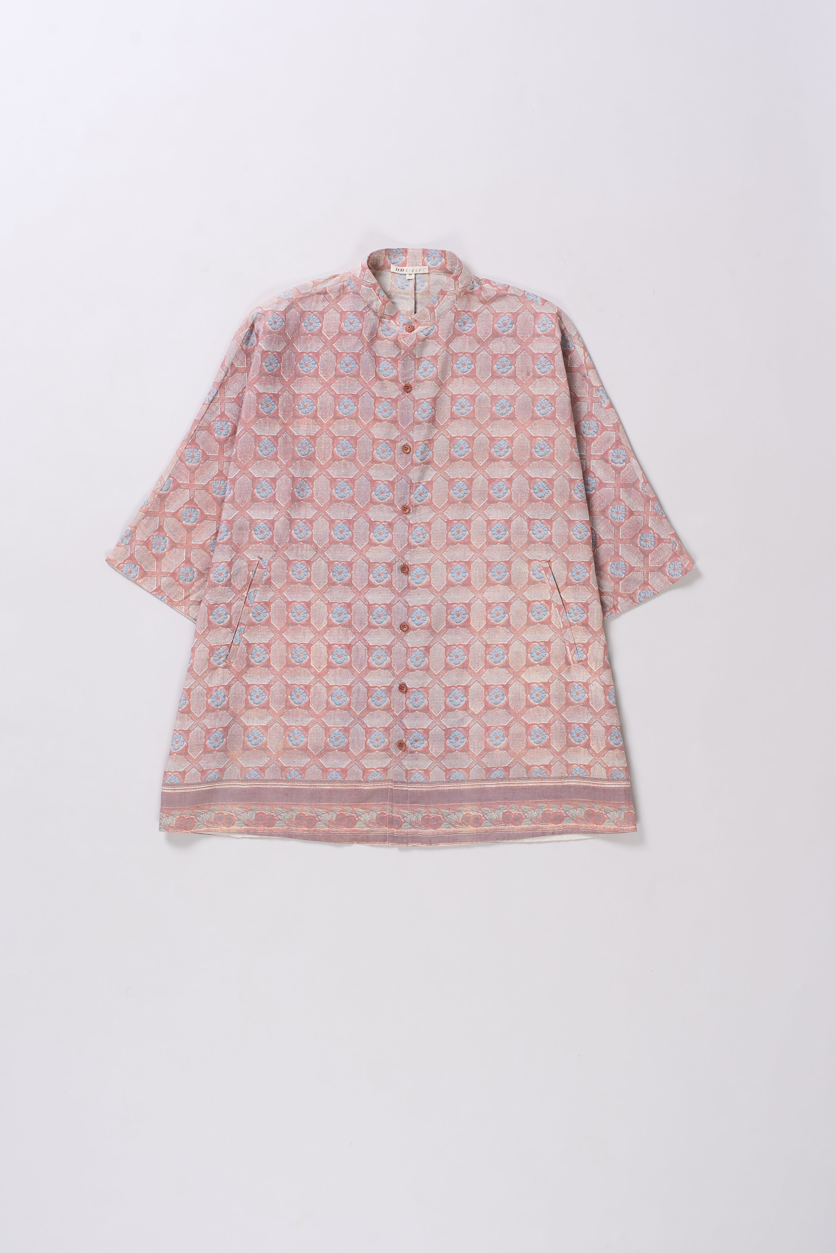 BRICK RED SCREEN PRINT SHIRT