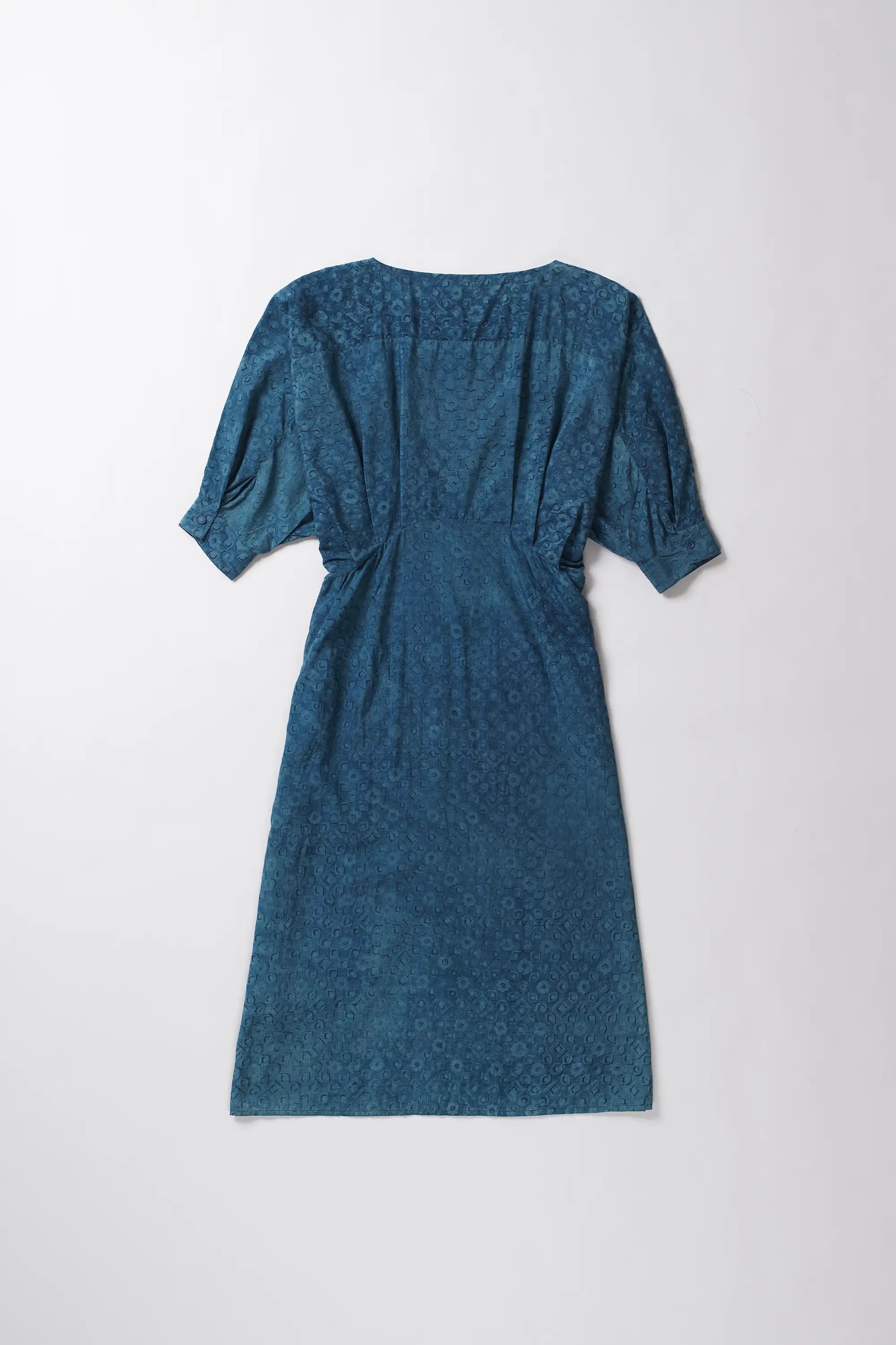 Medium Indigo Block Printed Soft Dress