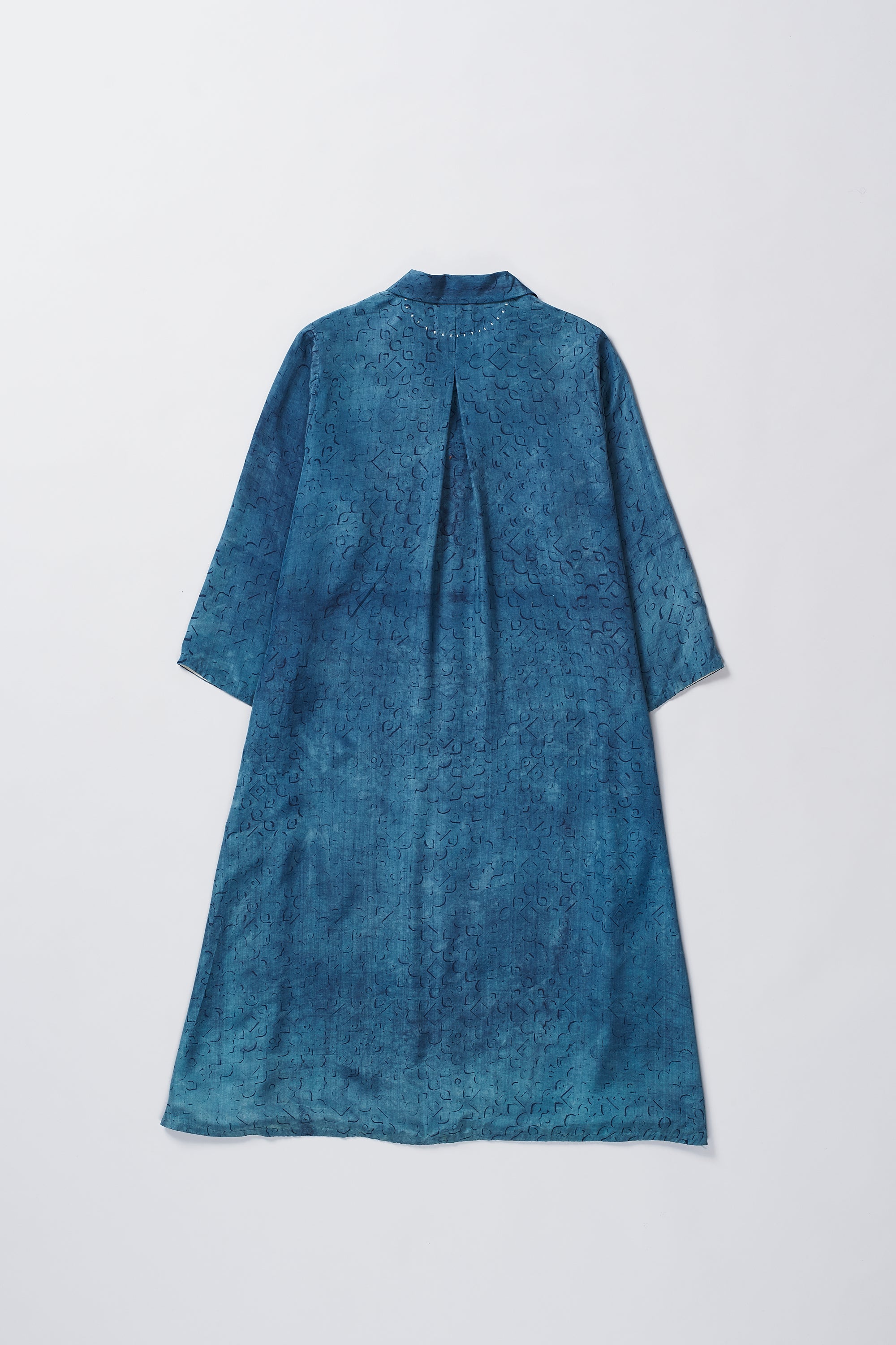 MEDIUM INDIGO BANDHANI DRESS