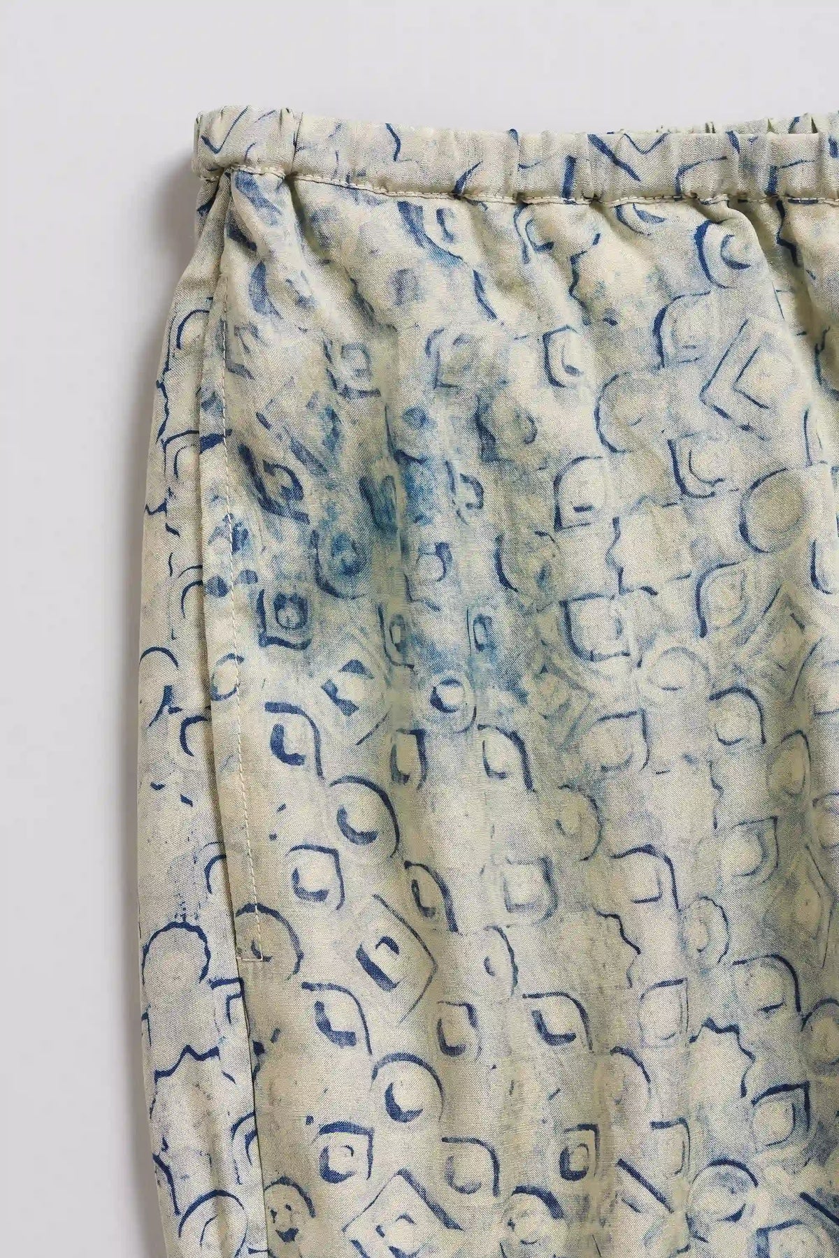 Whiskey Gold Block Print Pant
