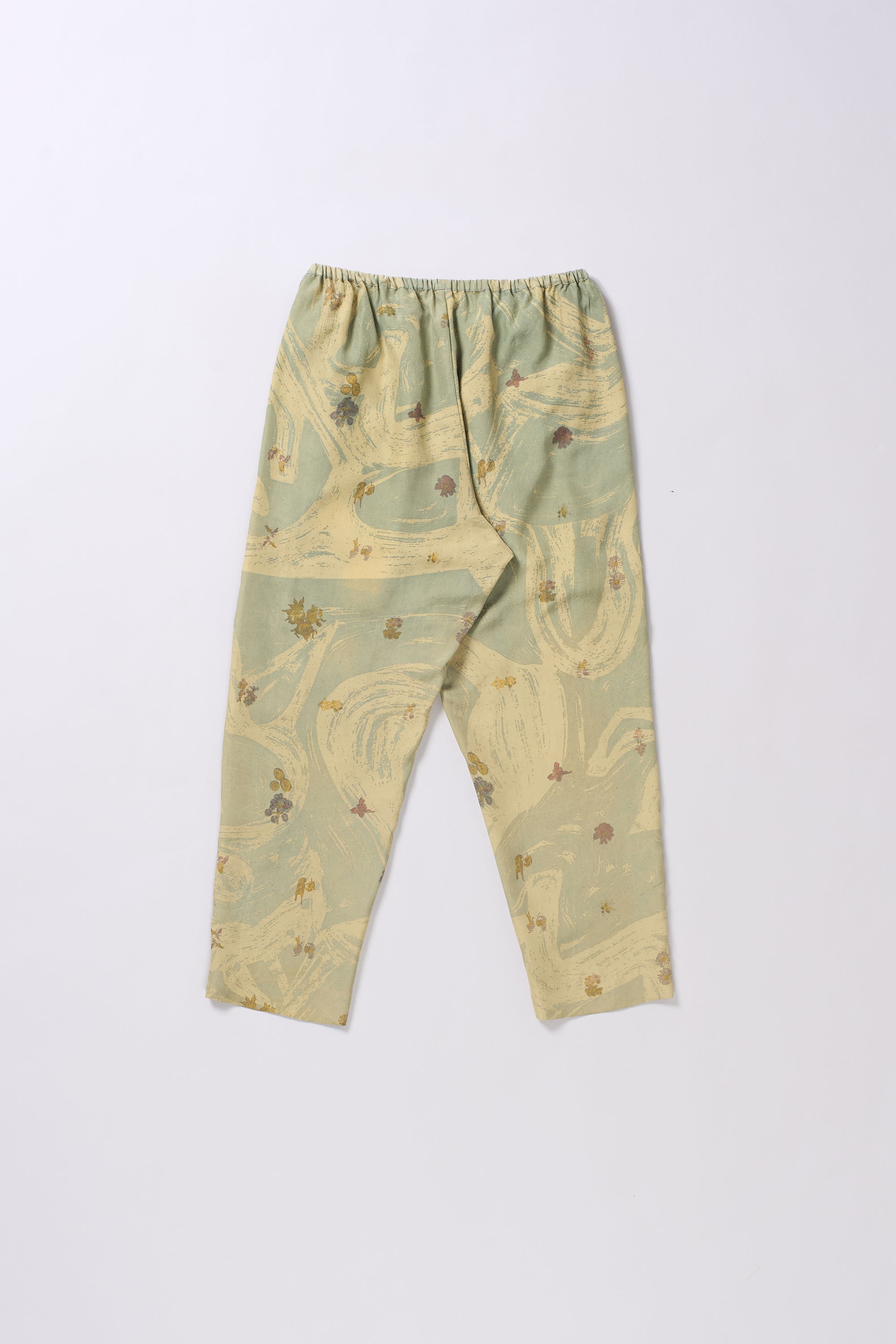 SCREEN PRINT ANKLE LENGTH WAIST PANTS