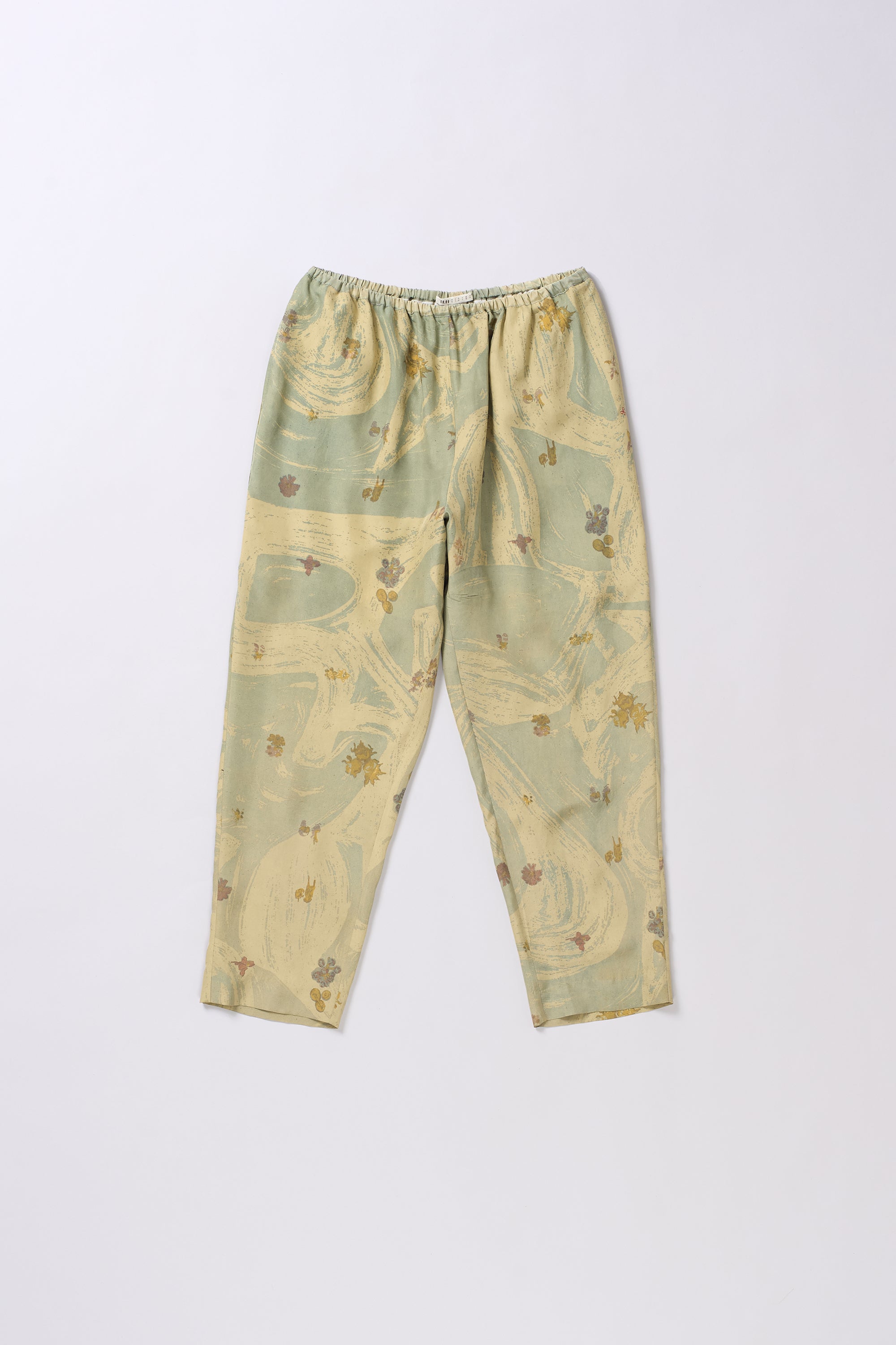 SCREEN PRINT ANKLE LENGTH WAIST PANTS