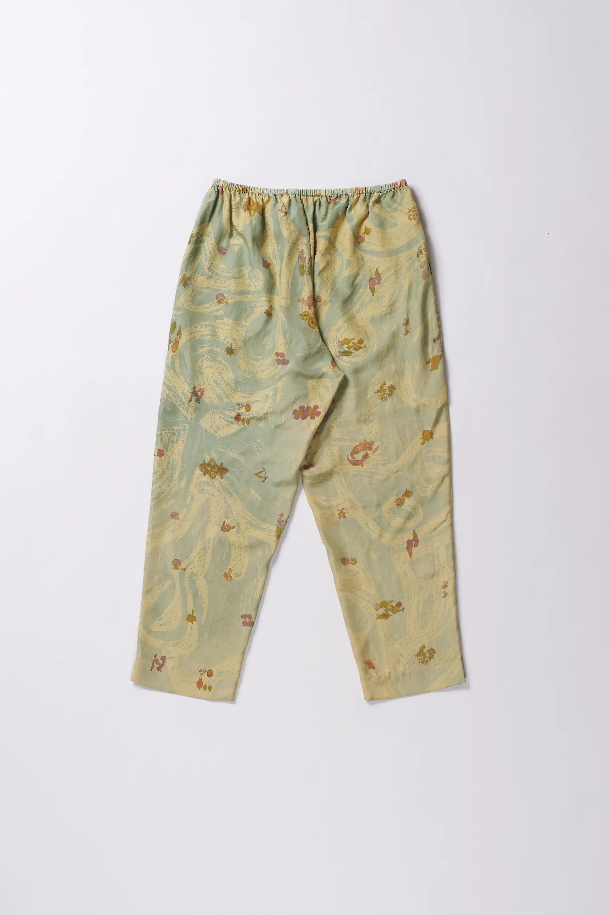 Screen Print Ankle Length Waist Pant