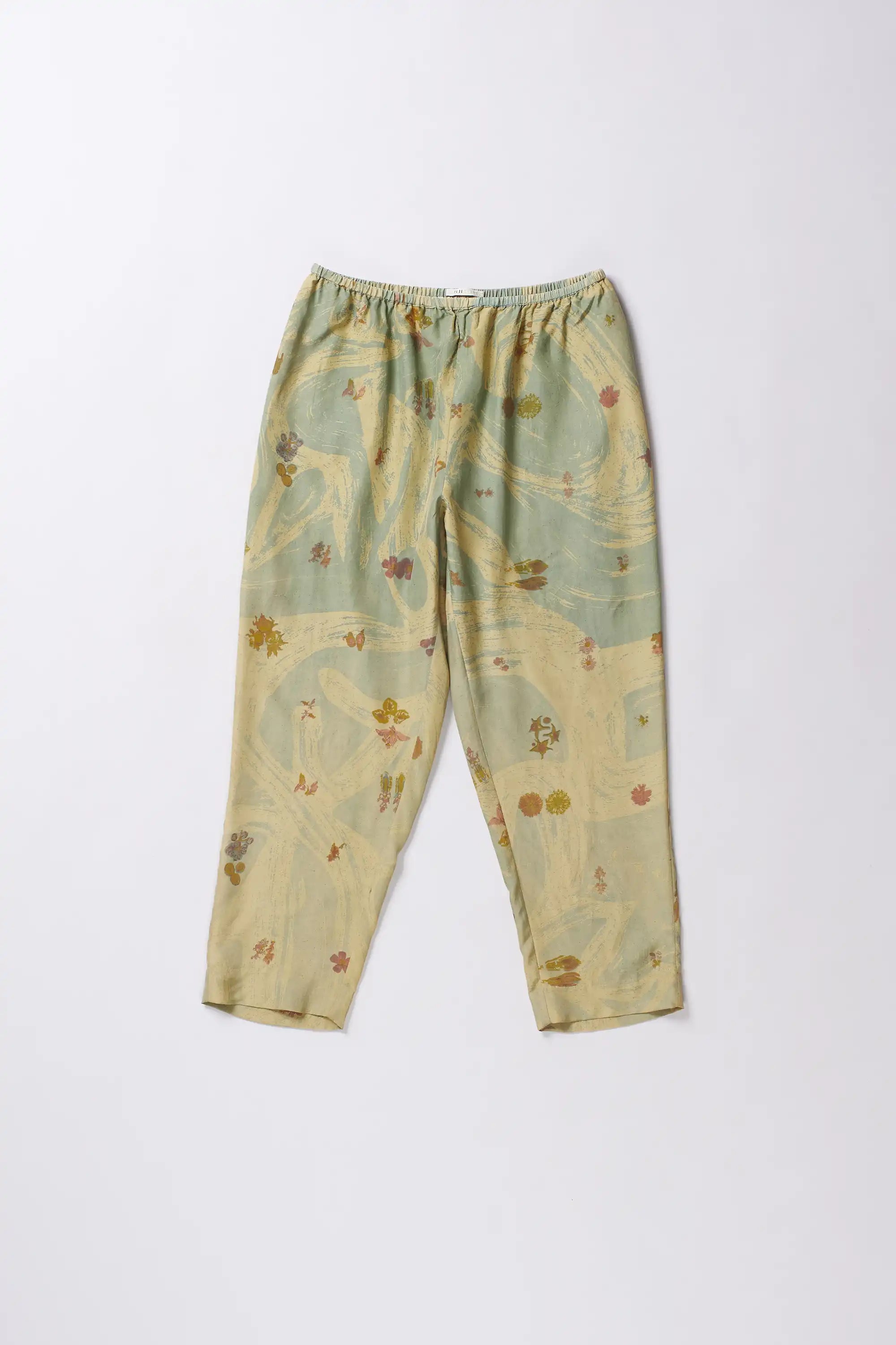 Screen Print Ankle Length Waist Pant