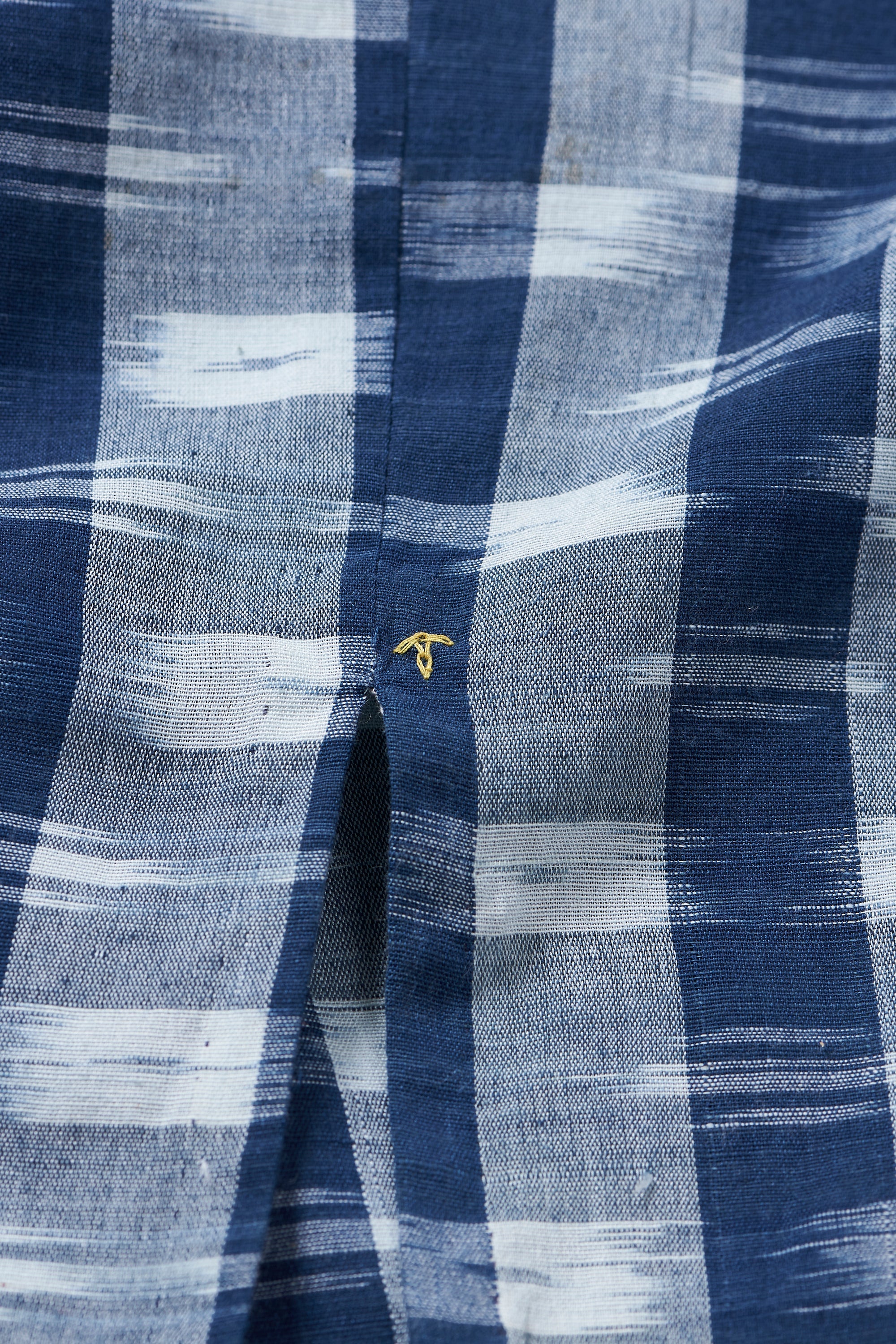 INDIGO STRIPES COTTON DRESS