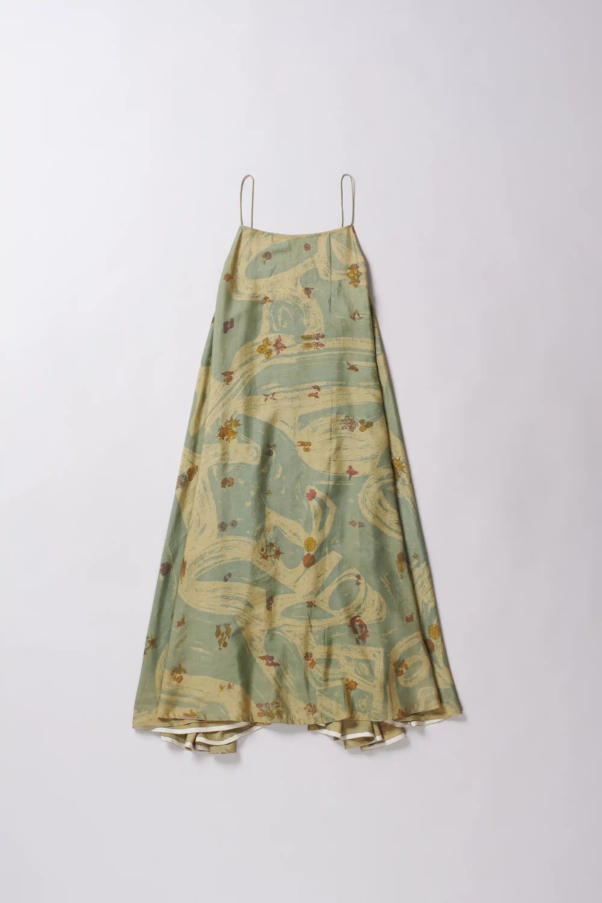 OCEAN BLUE SCREEN PRINT DRESS