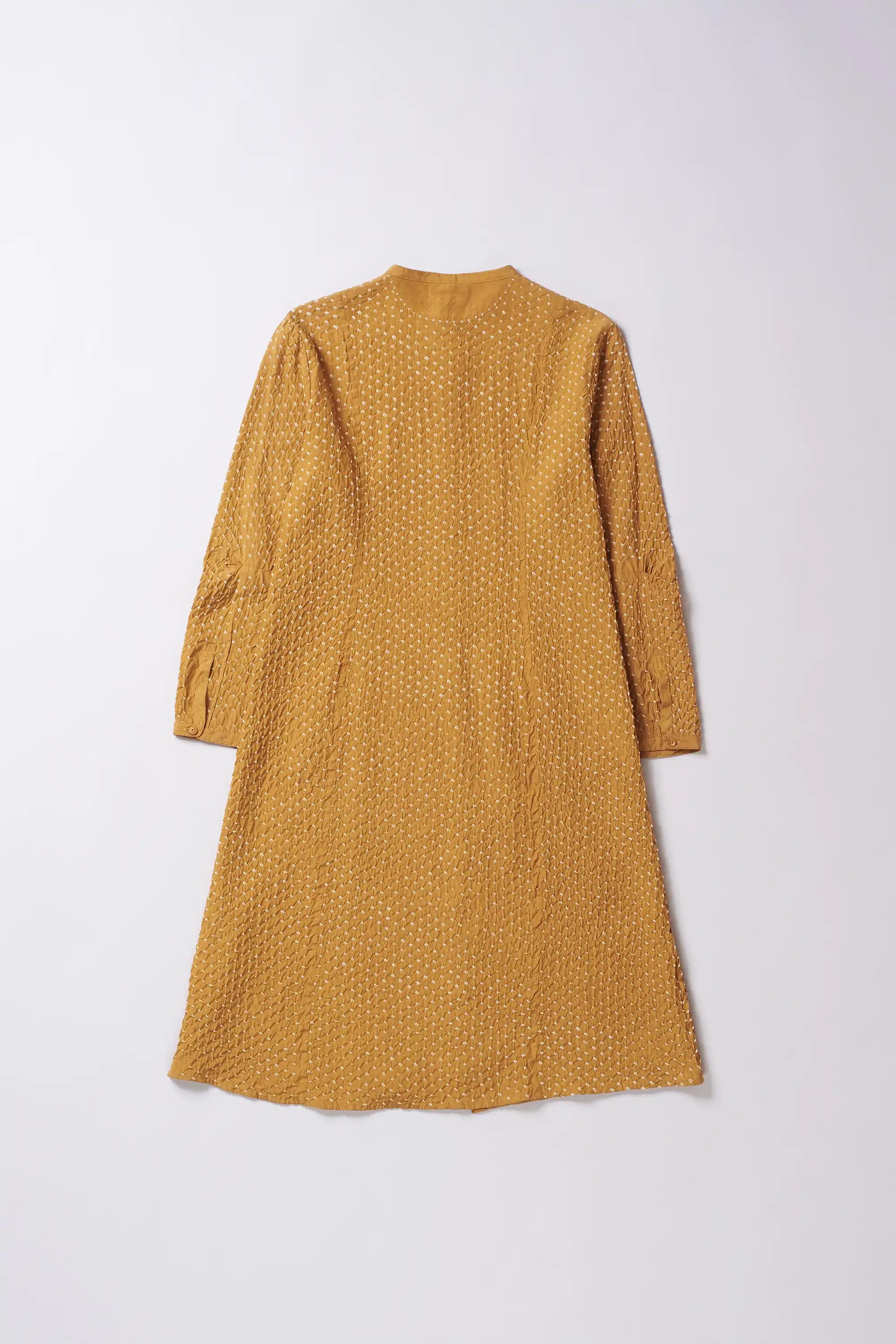 Mustard Yellow Bandhani Women'S Dress