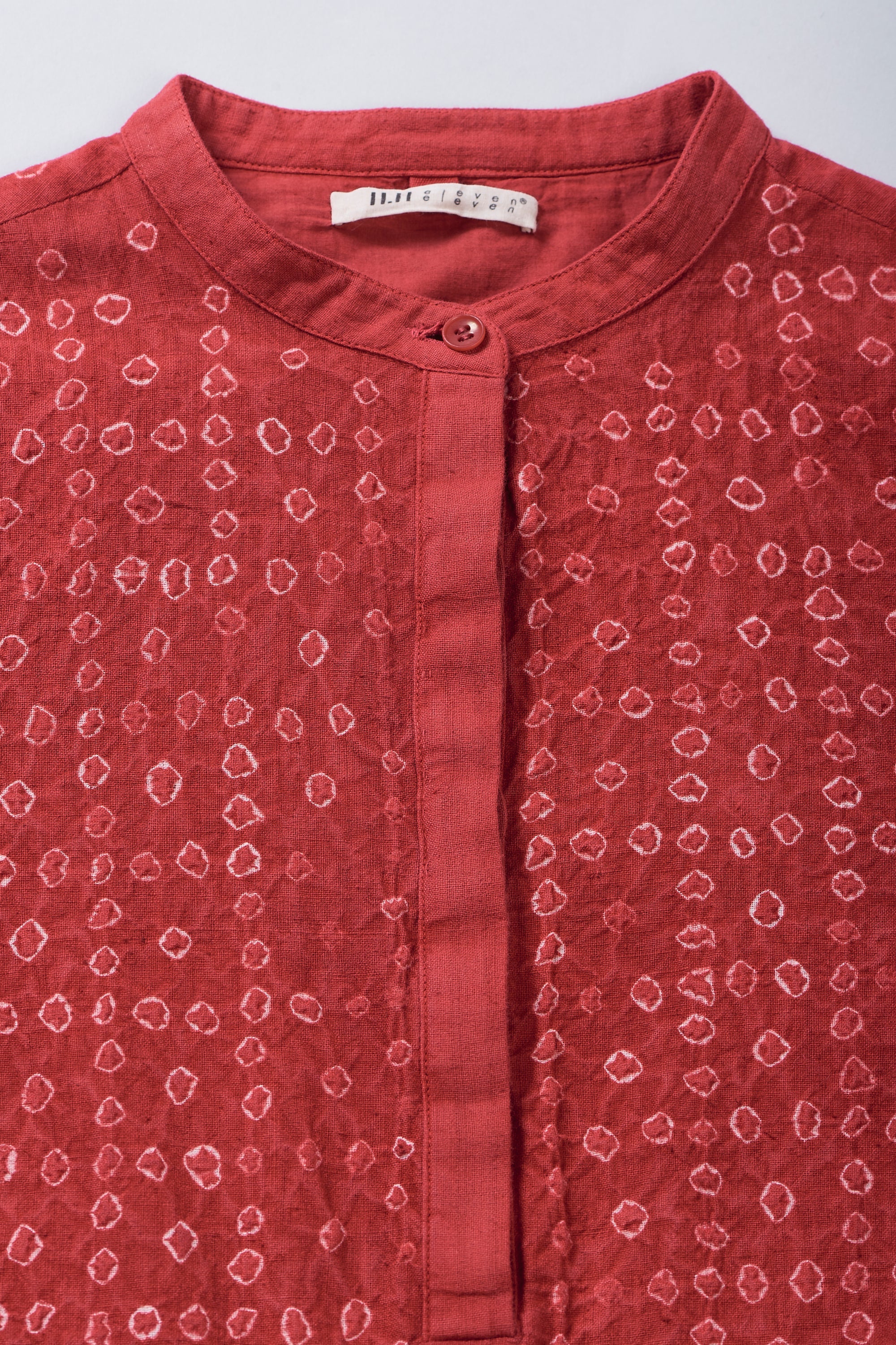 CRIMSON PINK YARN DYED DRESS
