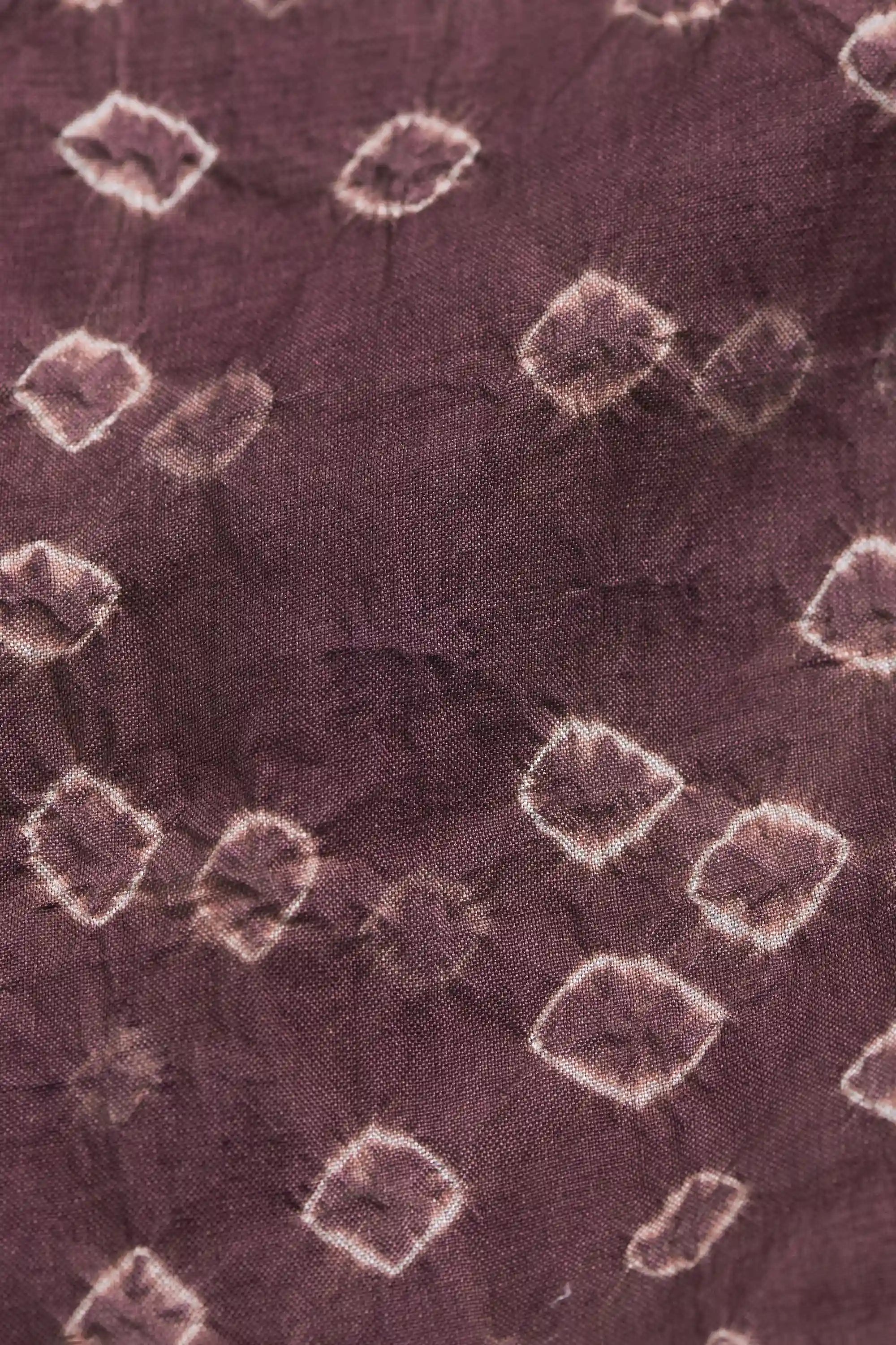 Purple Red Bandhani Silk Women Dress