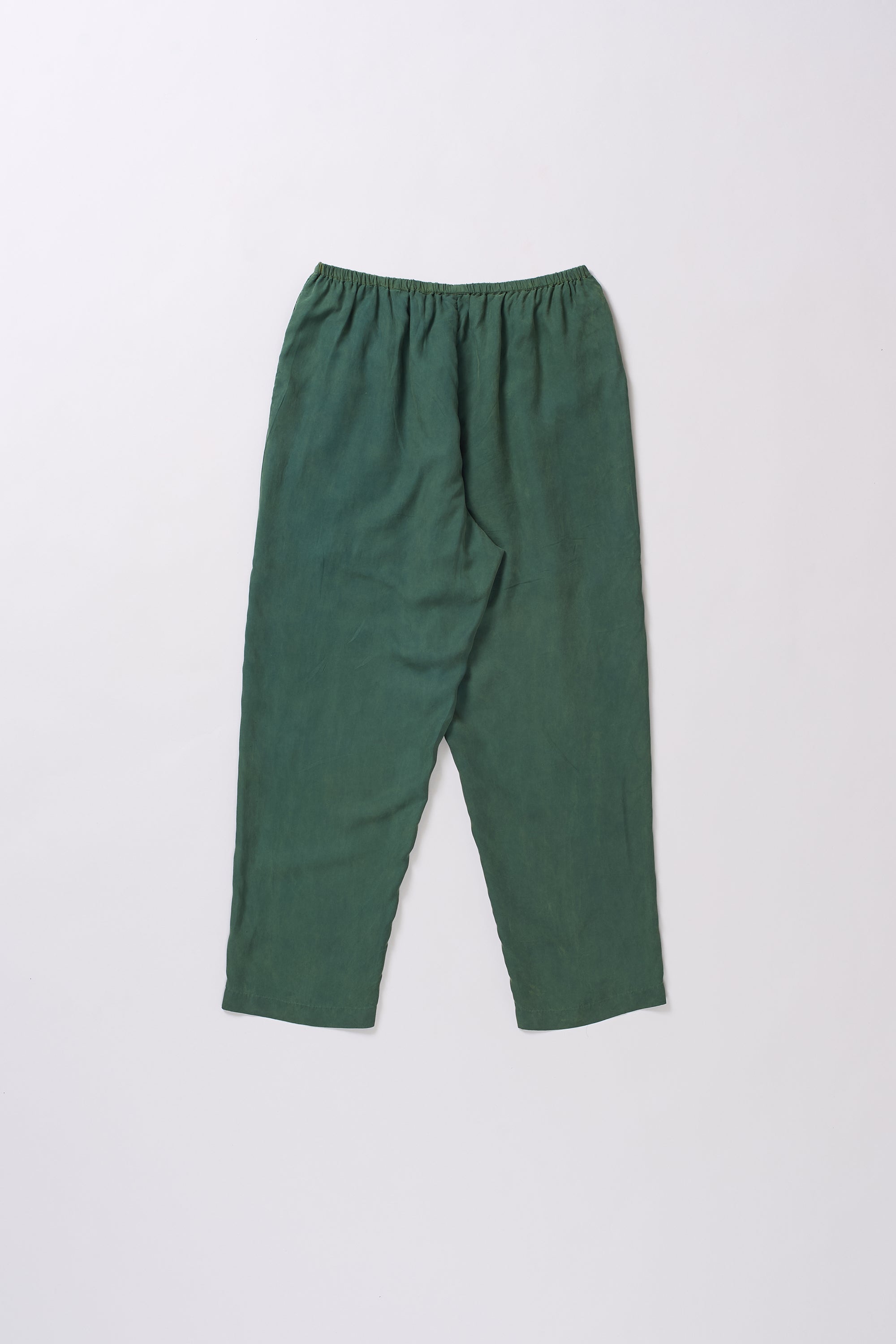 BANDHANI PANTS IN BOTTLE GREEN