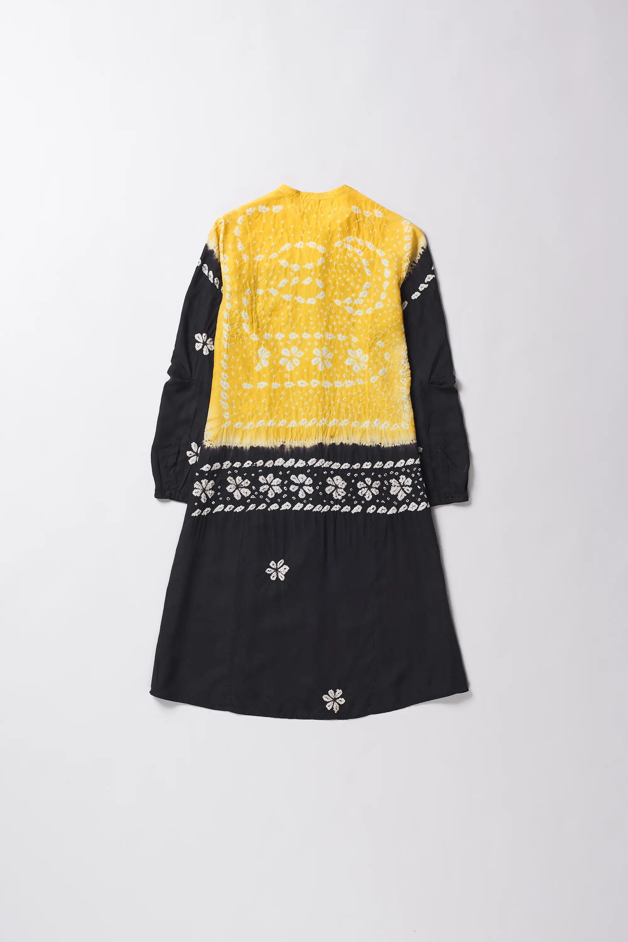 Silk Multi Colour Shibori Dress