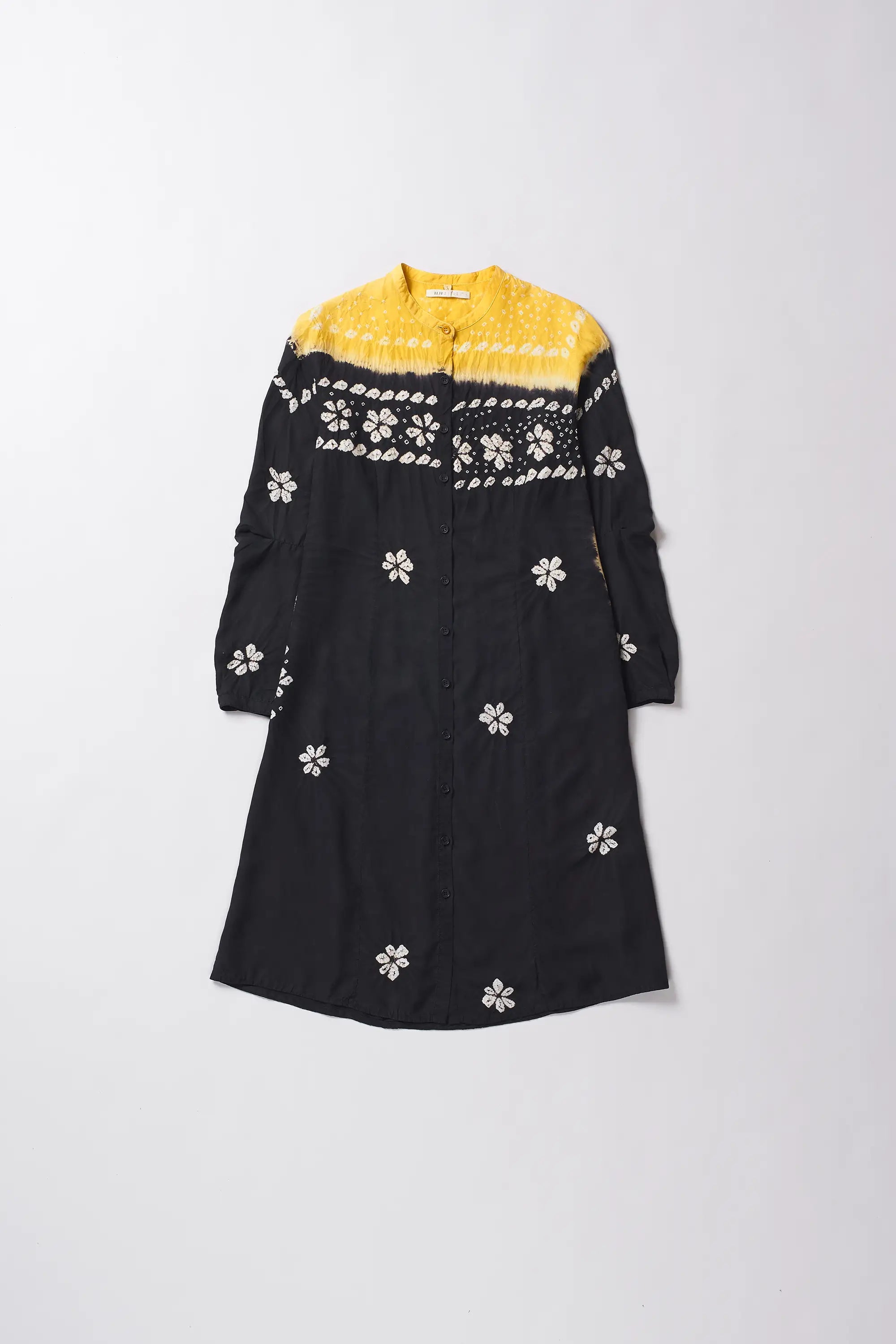 Silk Multi Colour Shibori Dress