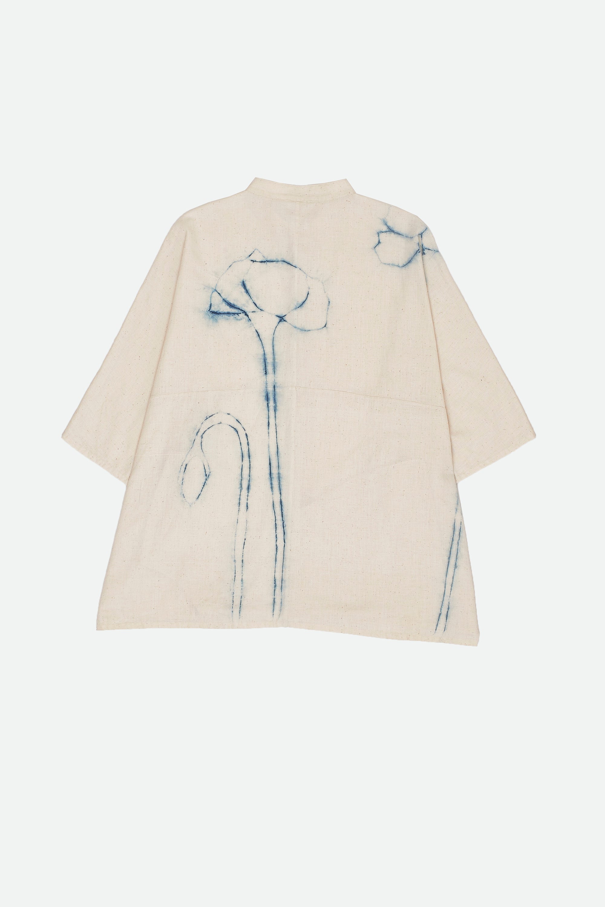 UNISEX RELAXED FIT SHIRT WITH SHIBORI