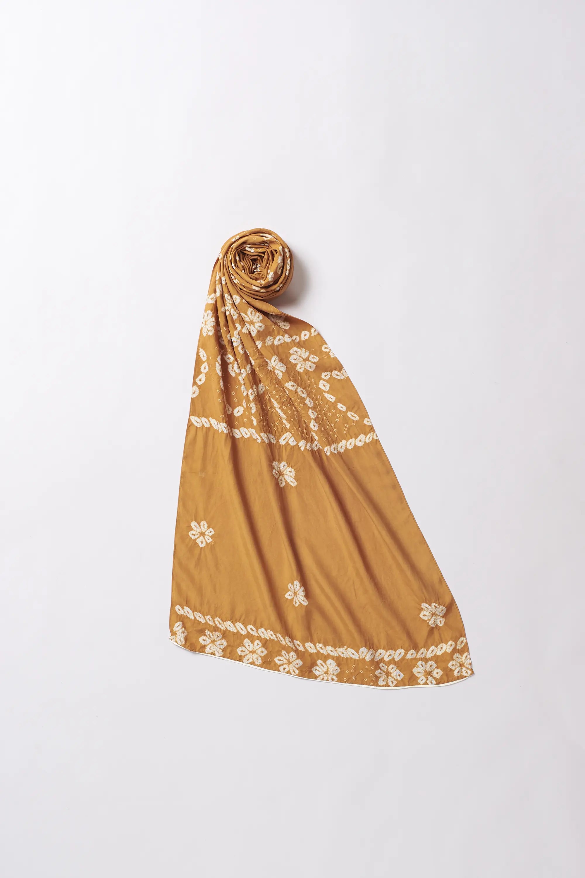 Mustard Yellow Silk Scarf