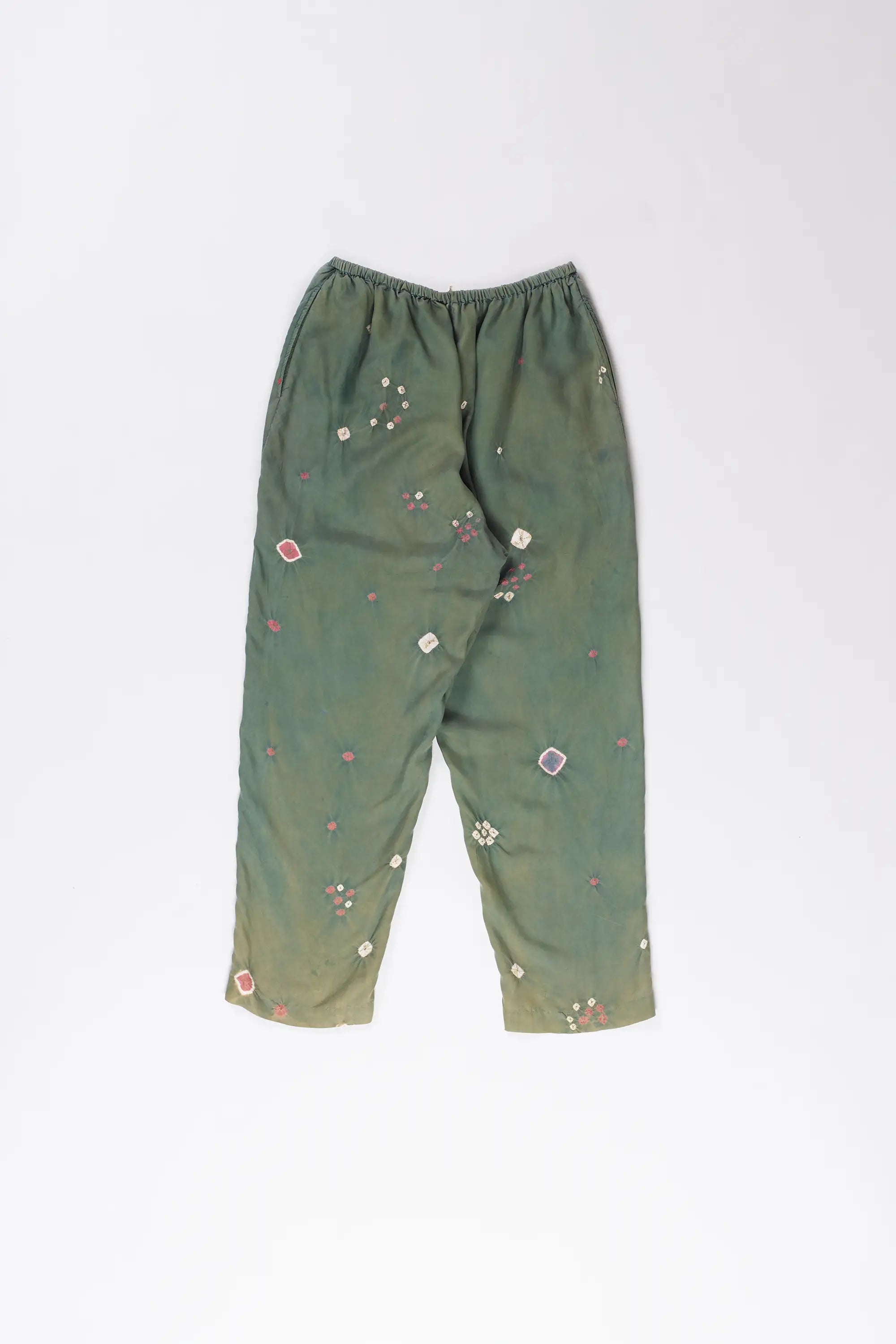 Bandhani Trouser in Leaf Green