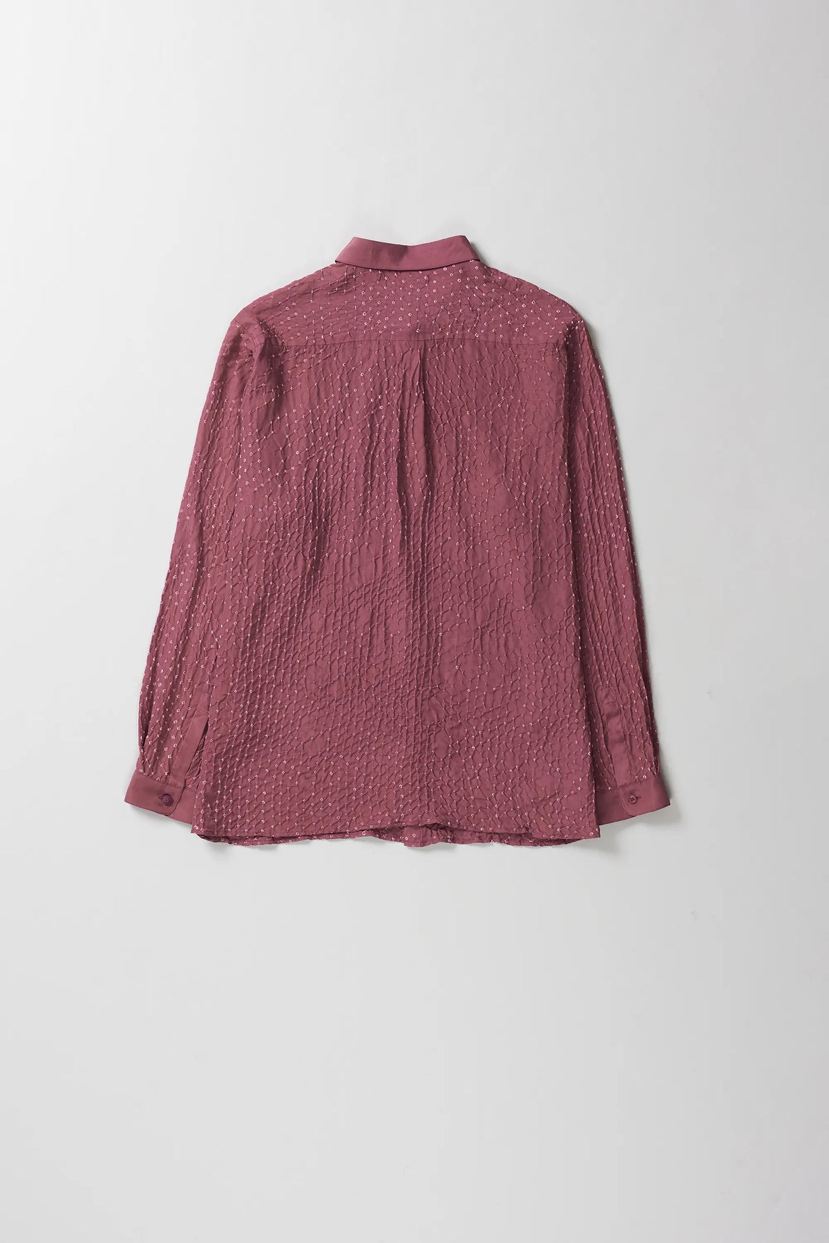 Fuschia Pink Silk Bandhani Shirt