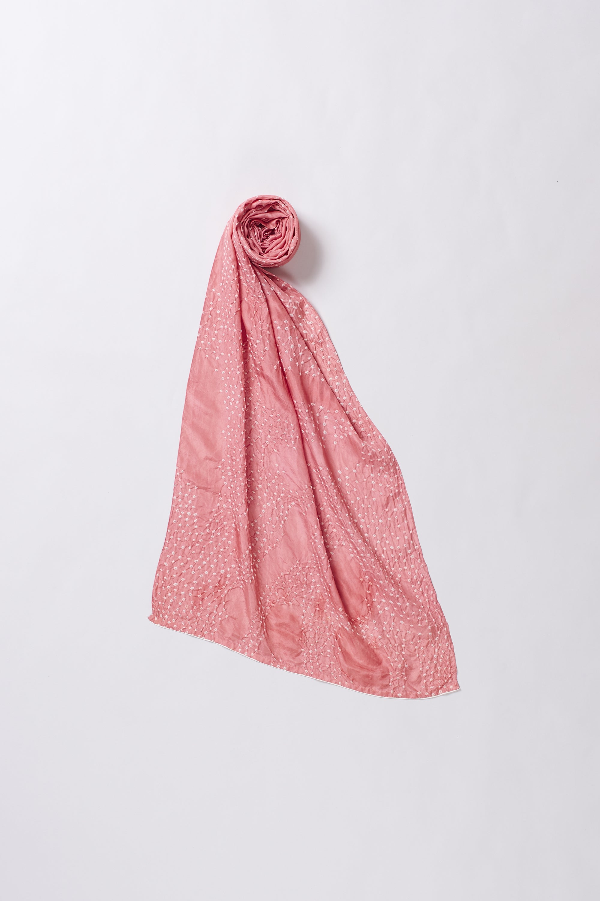 Pink scarf with subtle pattern