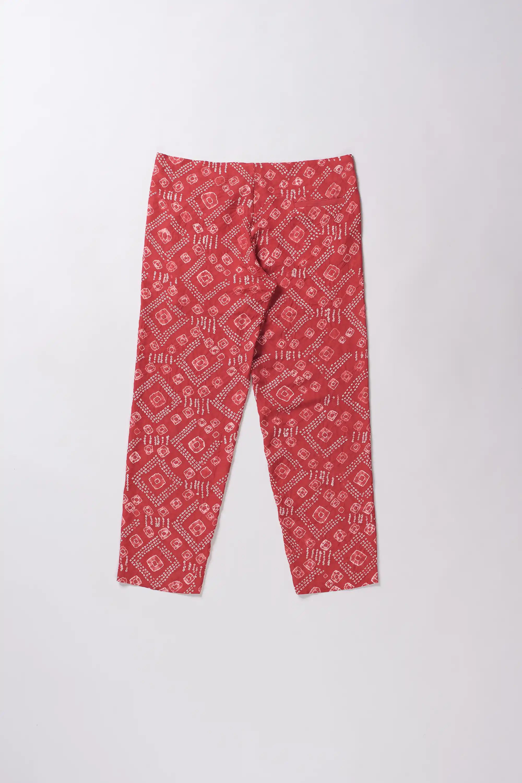 Bandhani Pant in Red
