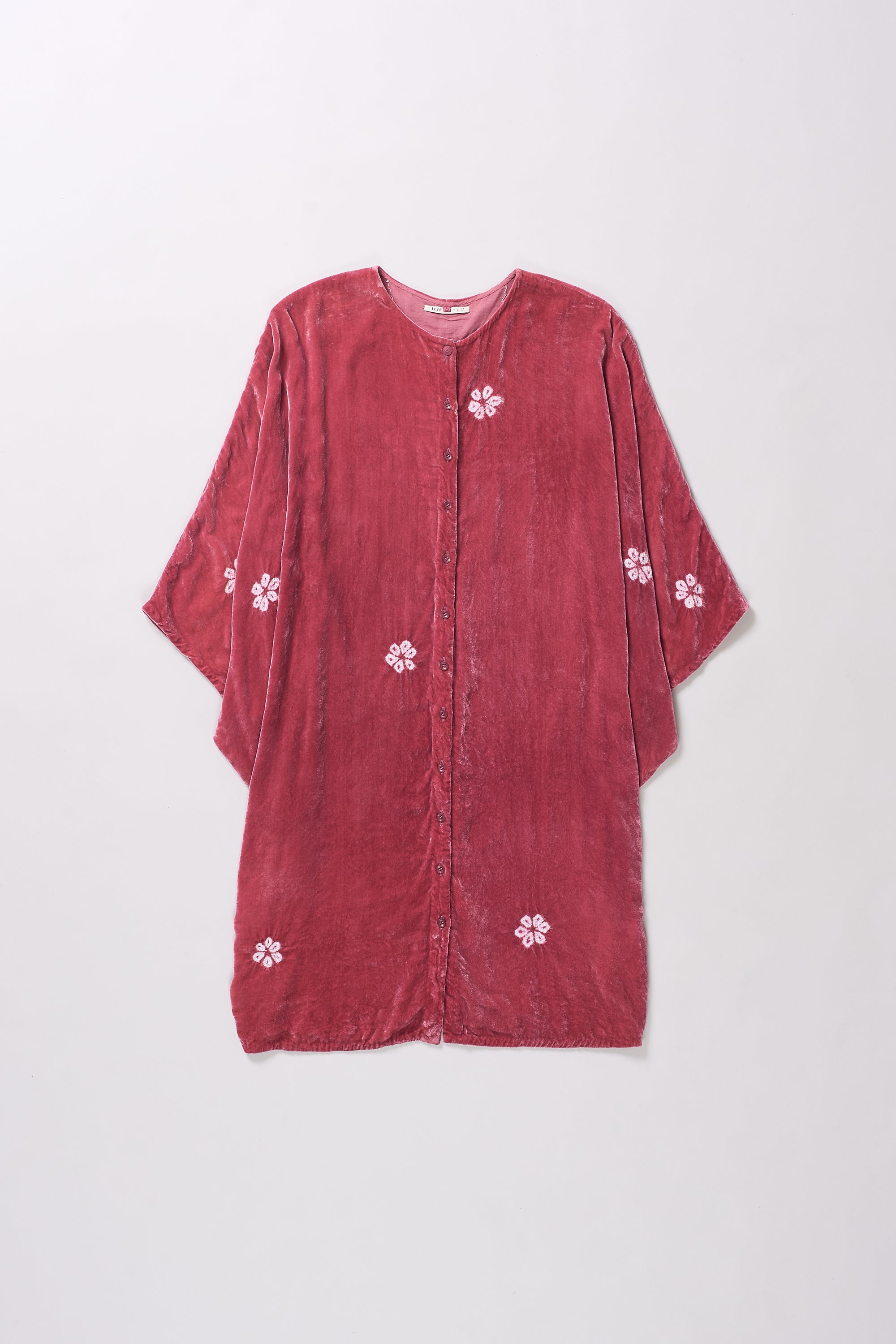 FUSHIA PINK VELVET DRESS