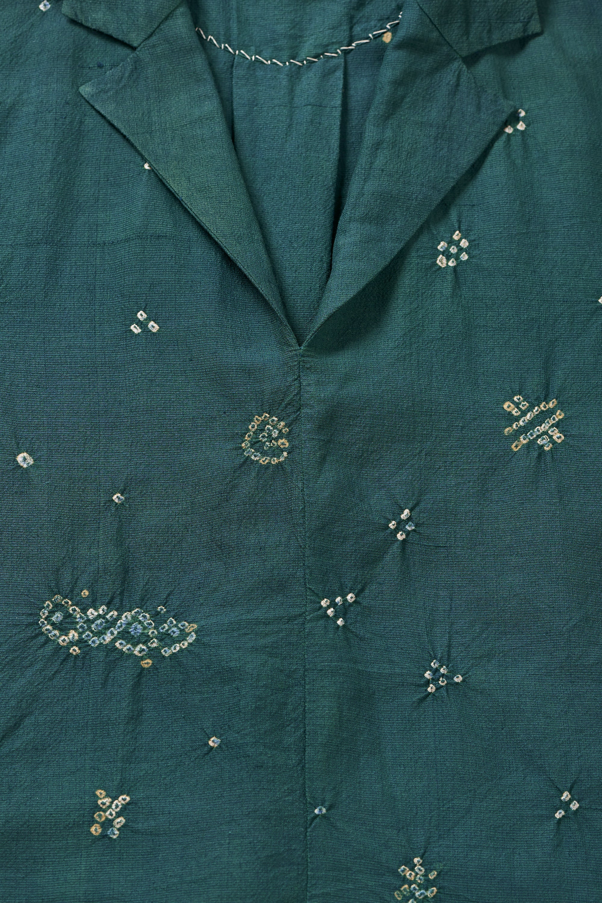 BOTTLE GREEN BANDHANI WOMEN DRESS