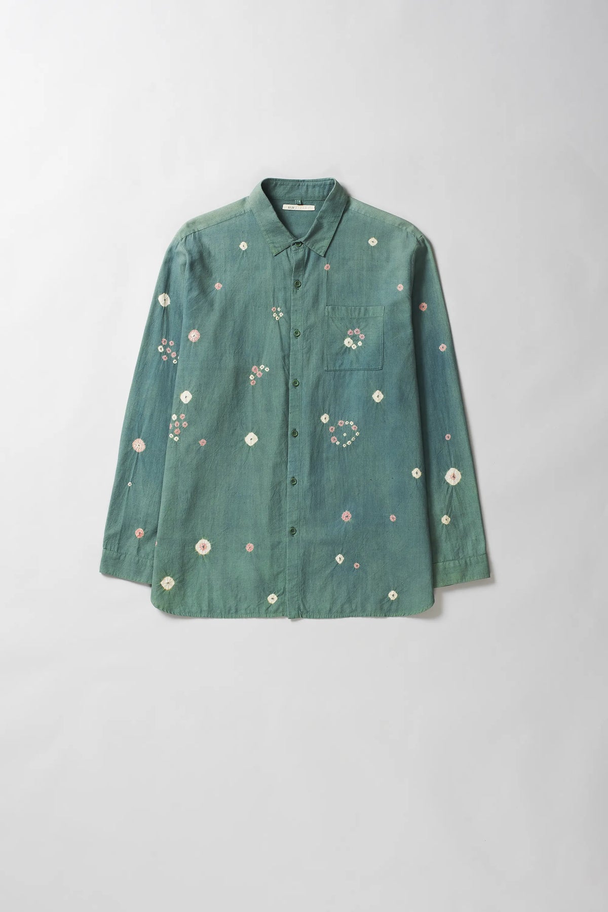 Leaf Green Bandhani Shirt