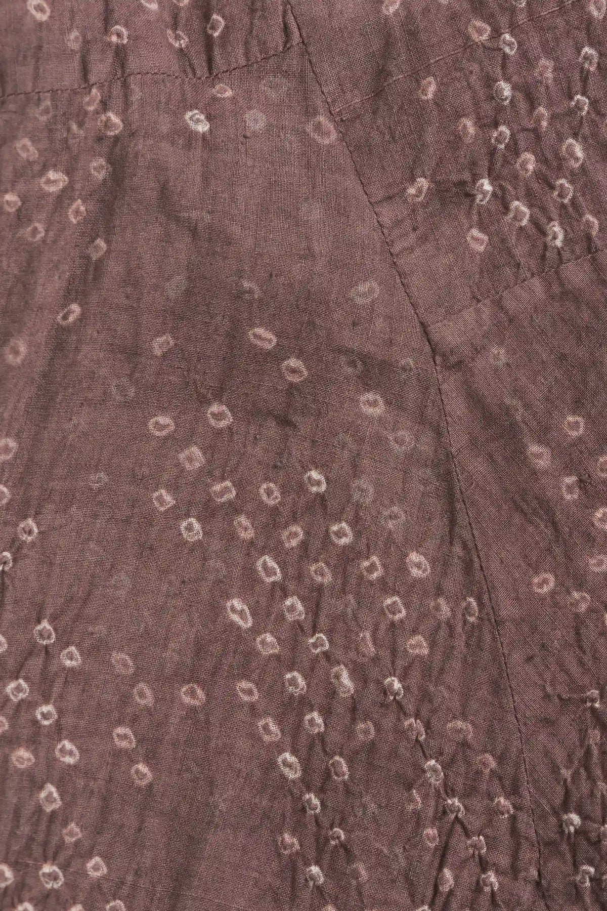 Old Rose Bandhani Cotton Women's Dress