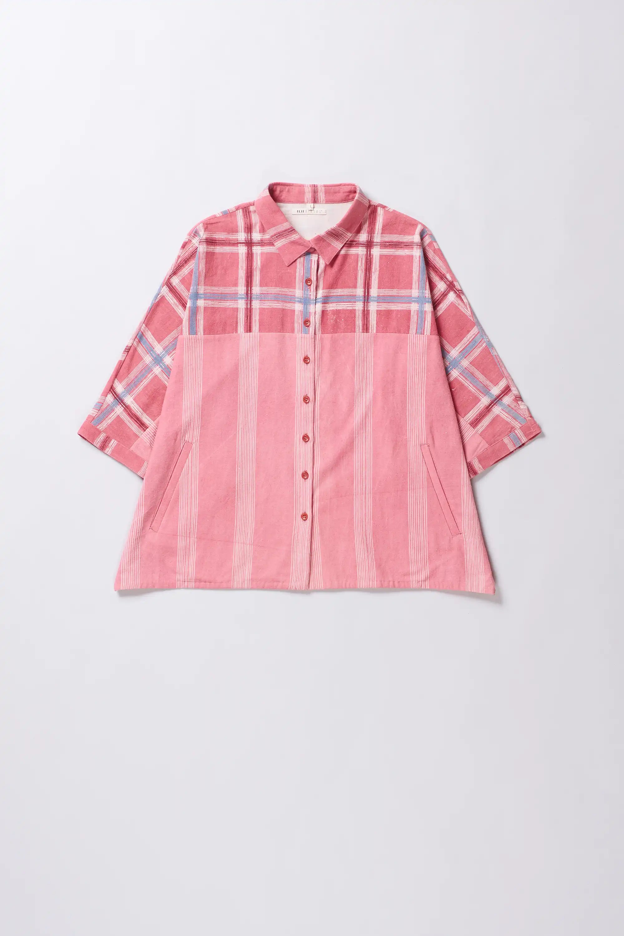 Chalk Pink Cotton Women' Shirt