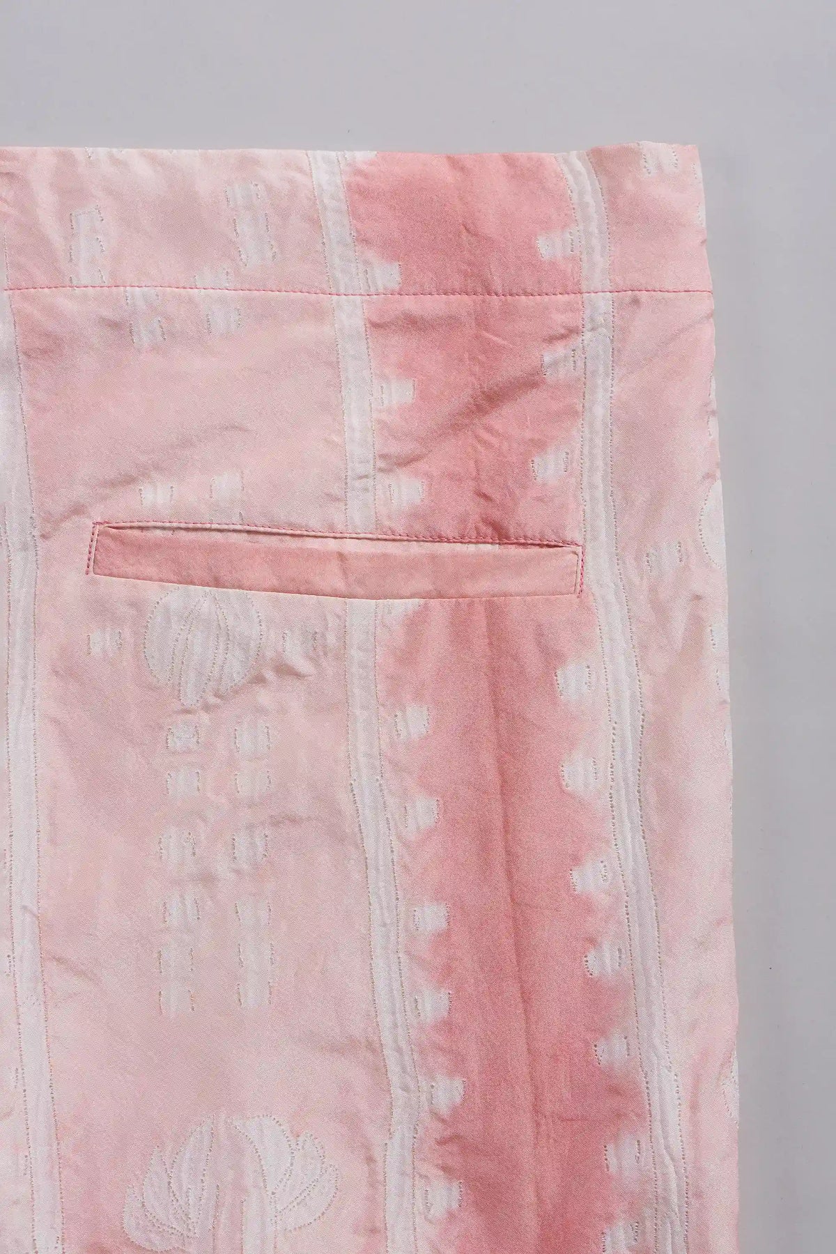 Chalk Pink Silk Shibori Pant