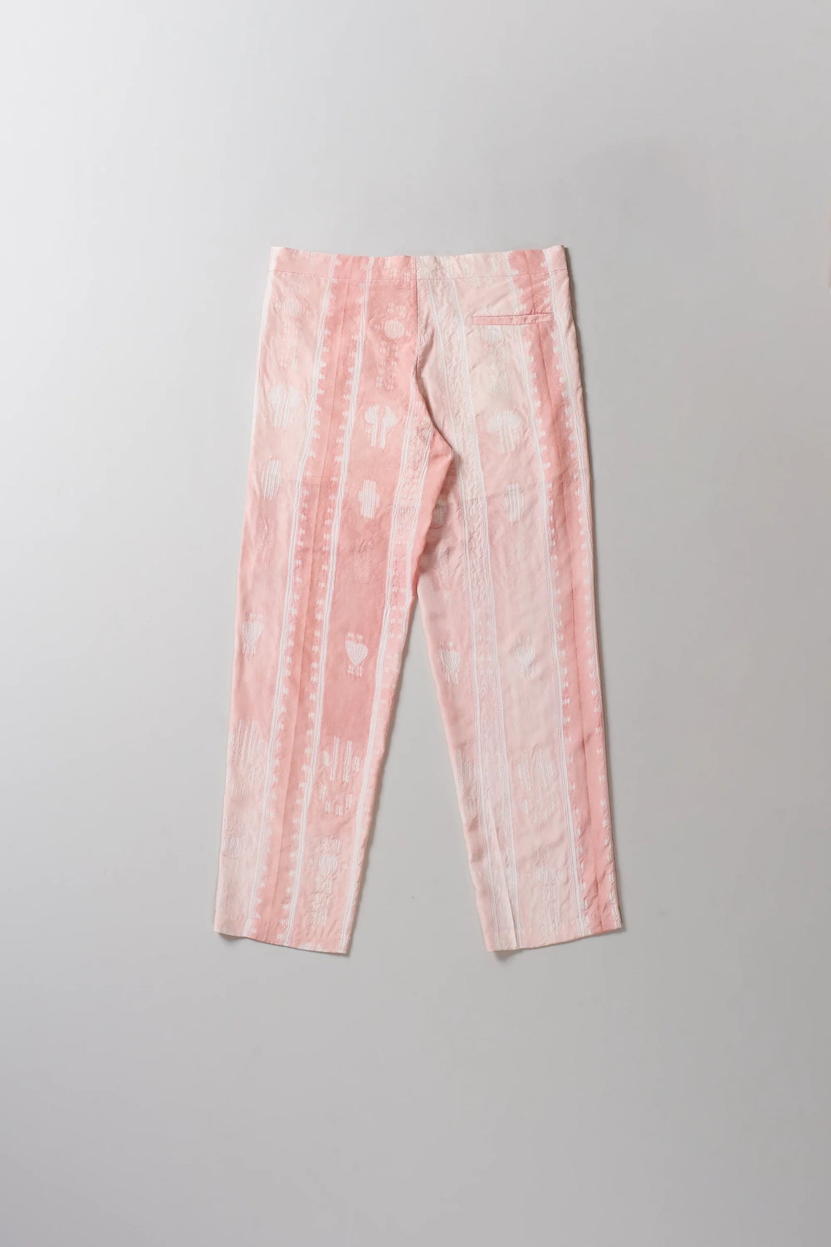 Chalk Pink Silk Shibori Pant