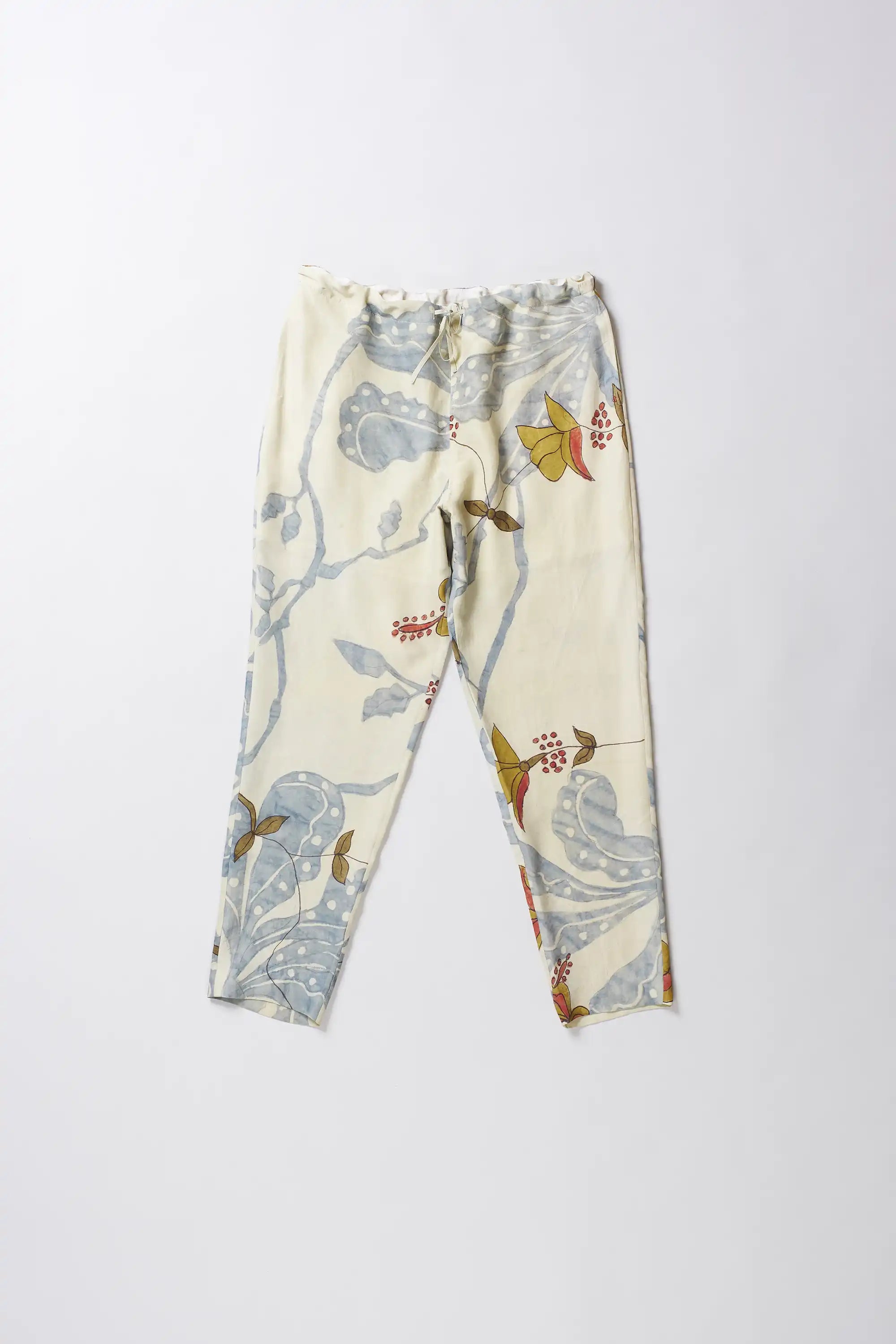Whiskey Gold Hand Paint Silk Trouser