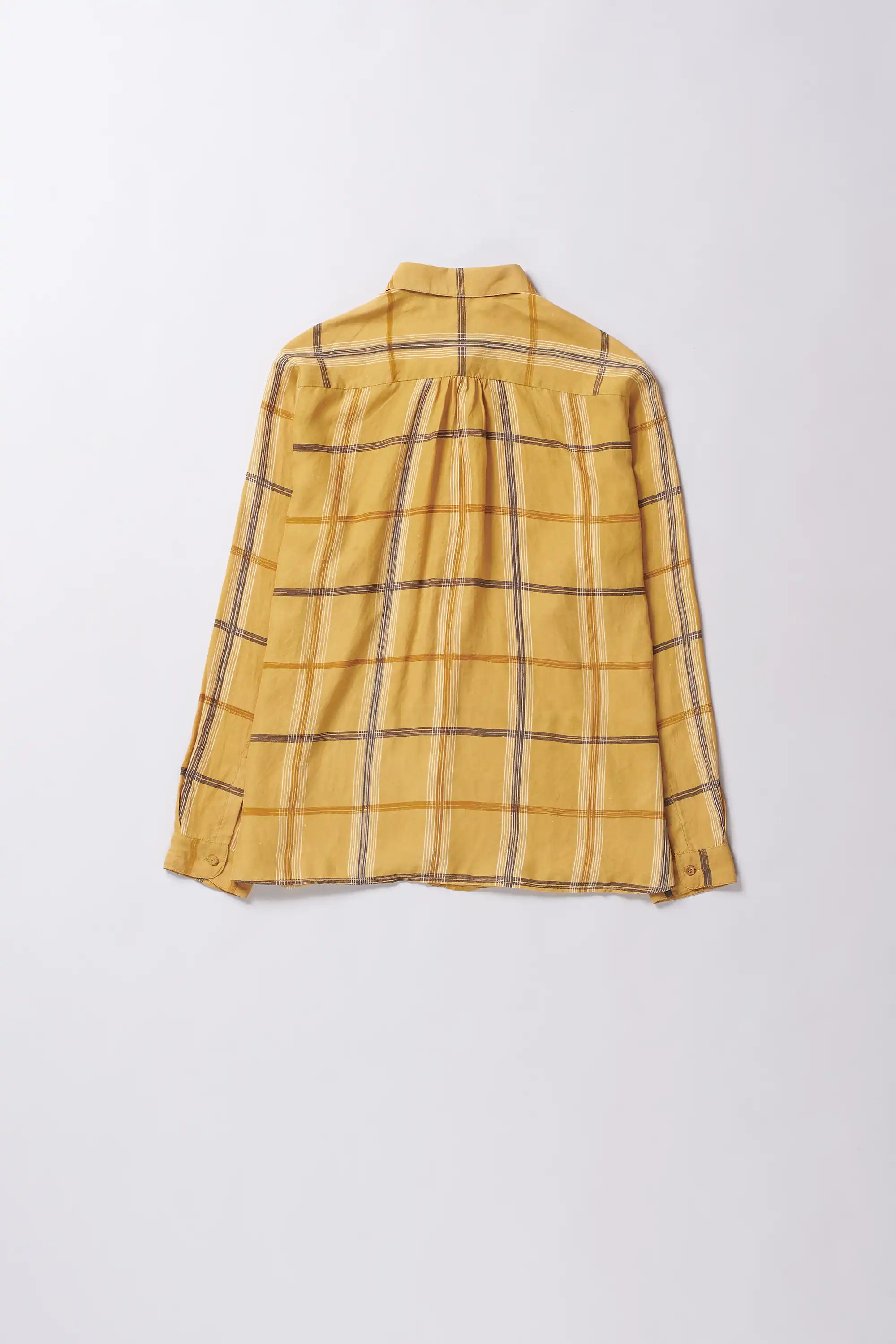 Mustard Yellow Checked Shirt