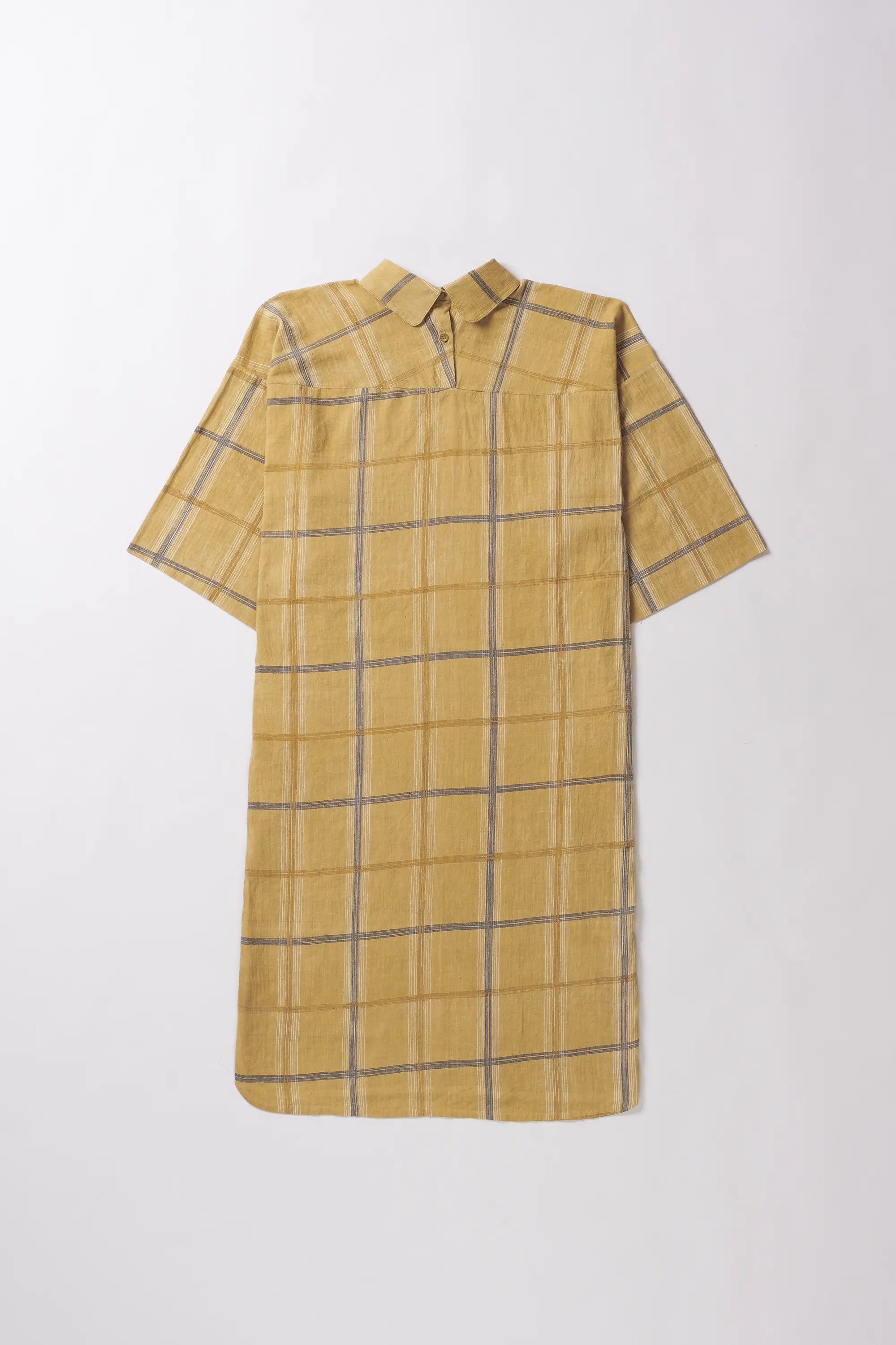 Screen Printed Check Dress
