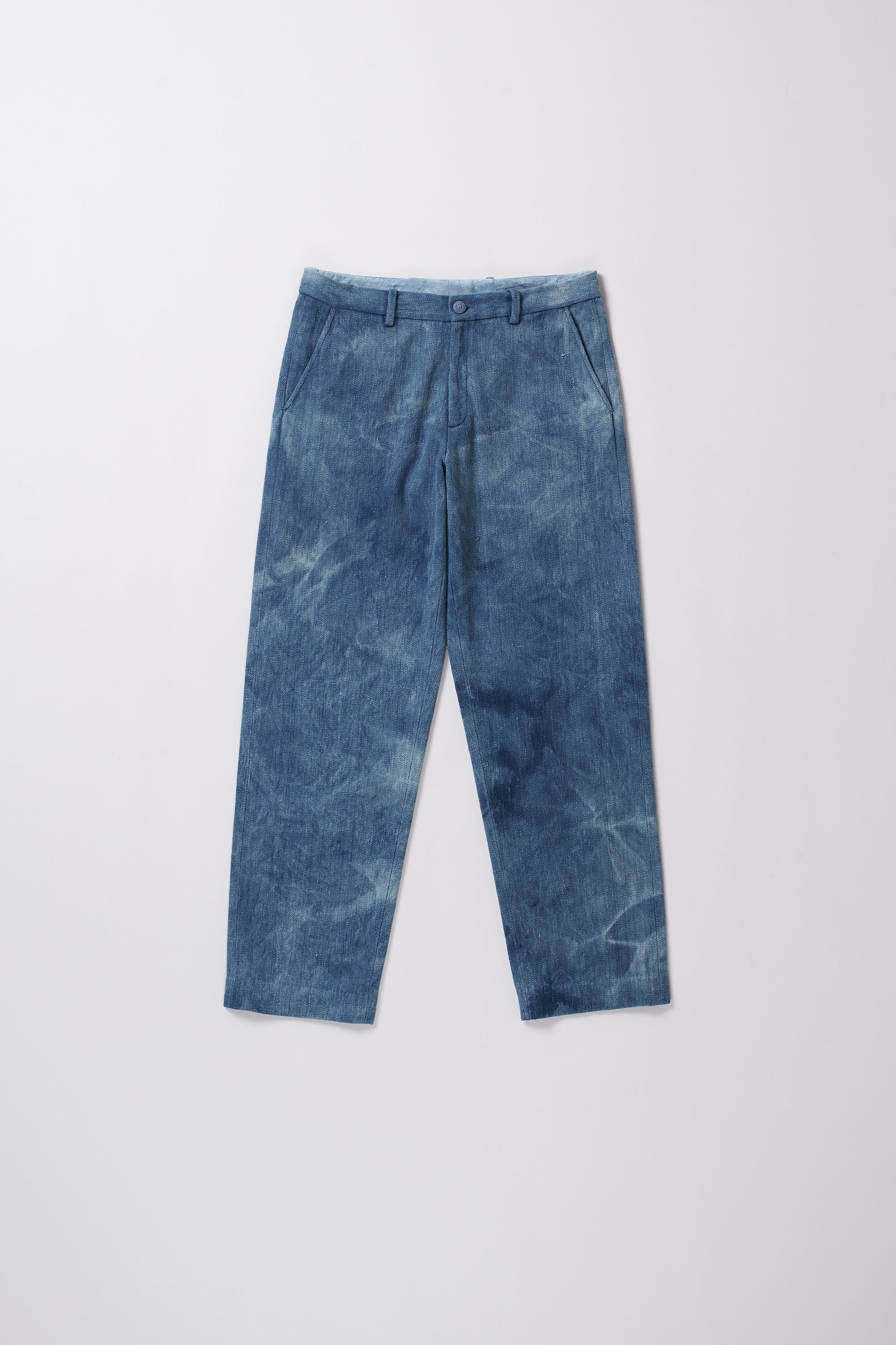 De-Oxidised Indigo Denim Cotton Pant