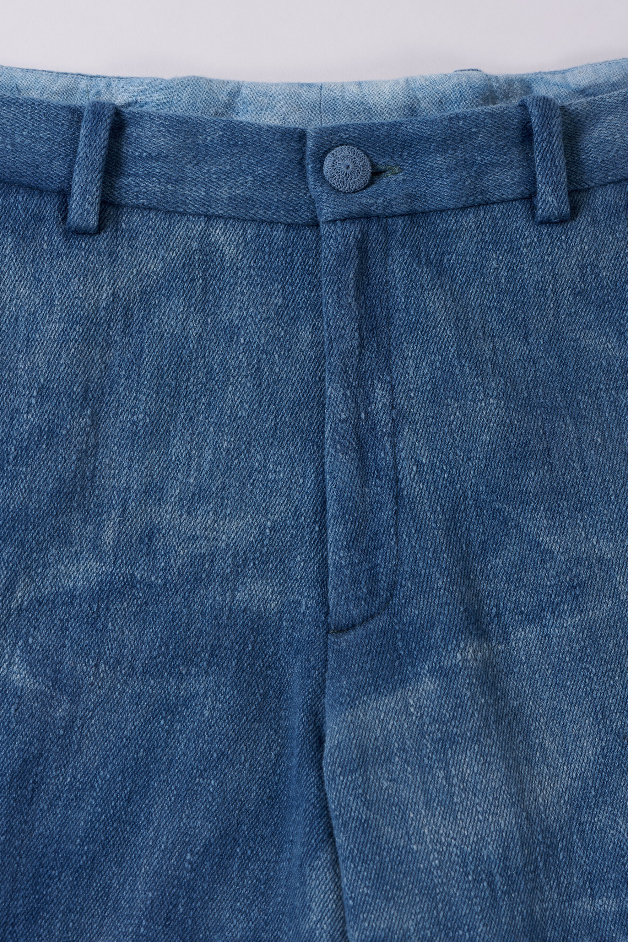 De-Oxidised Indigo Denim Cotton Pant