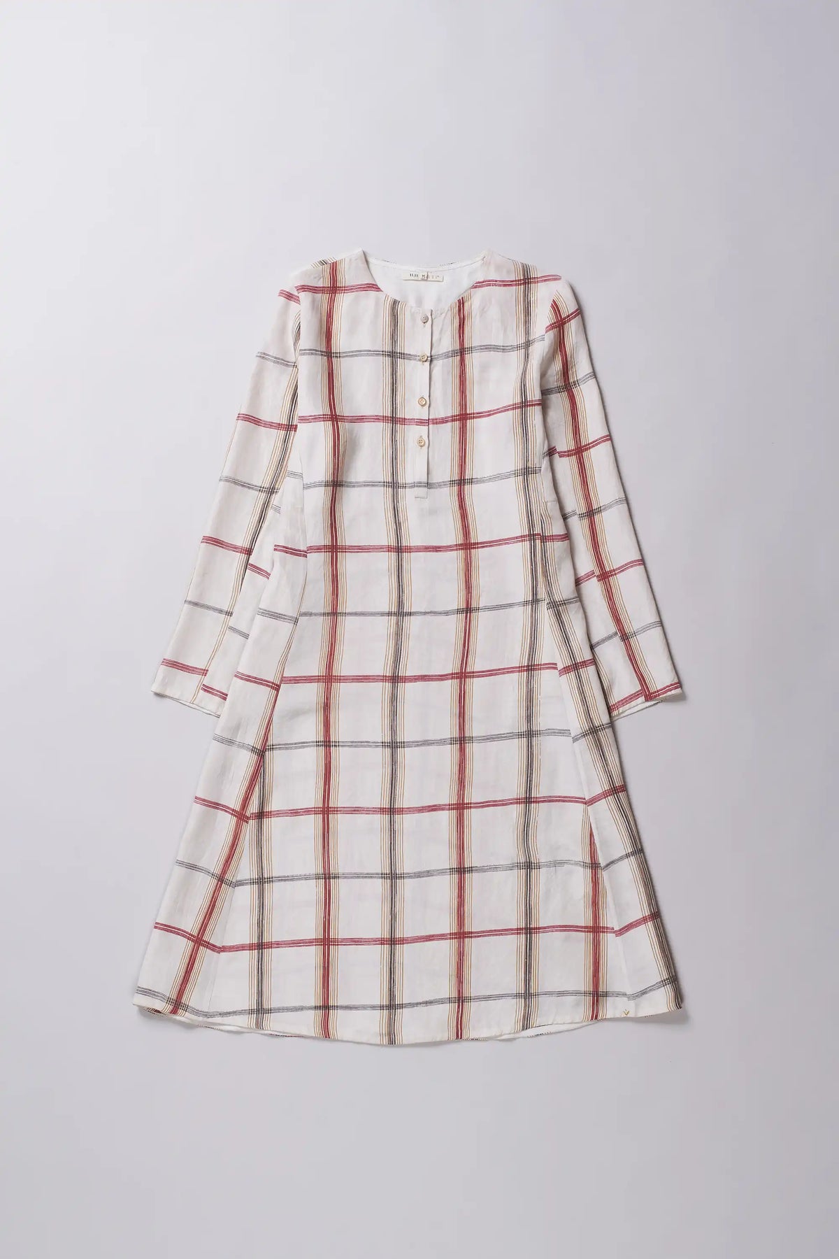 Ecru Screen Printed Women Dress