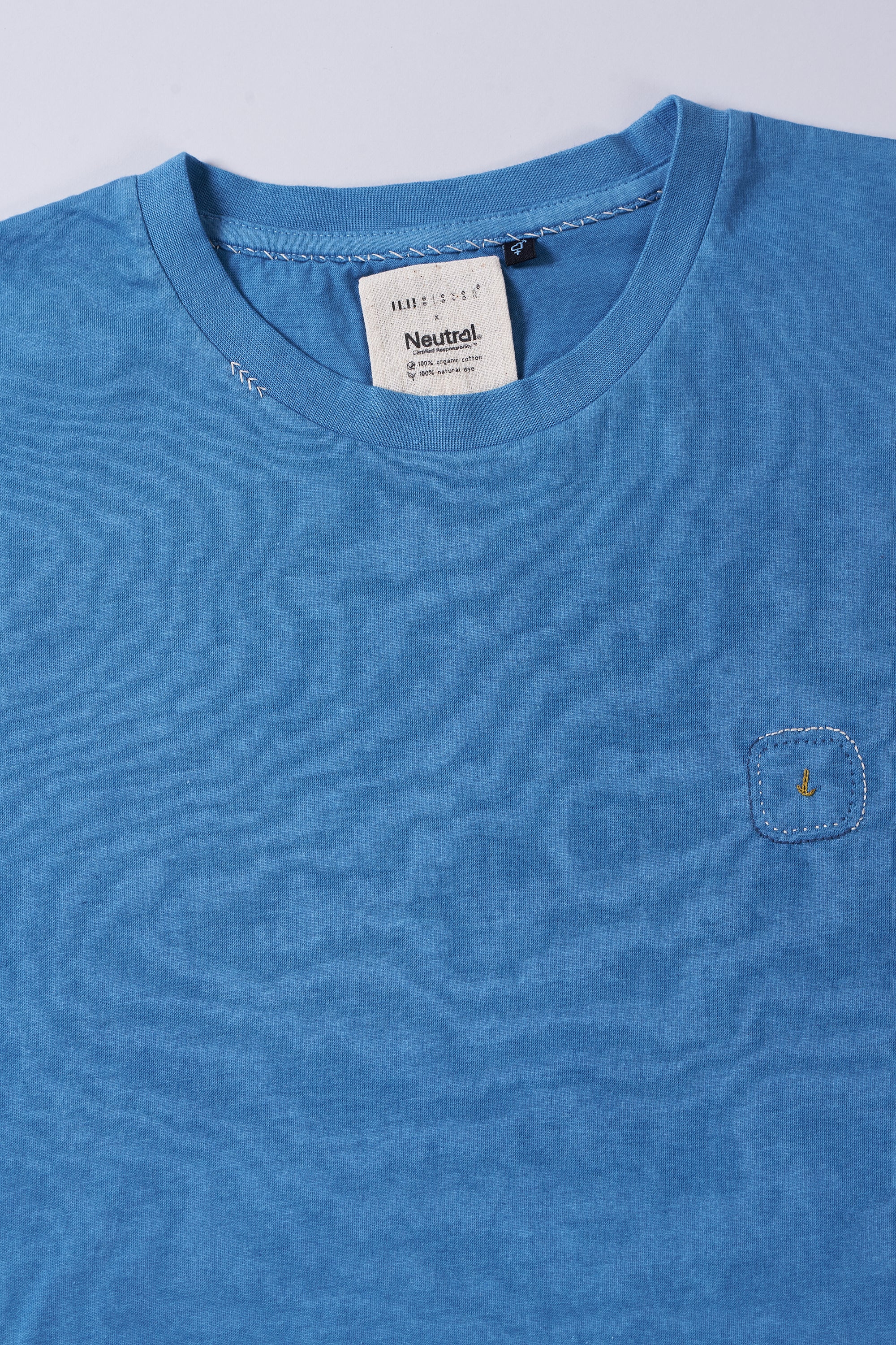 LIGHT INDIGO COTTON T-SHIRT