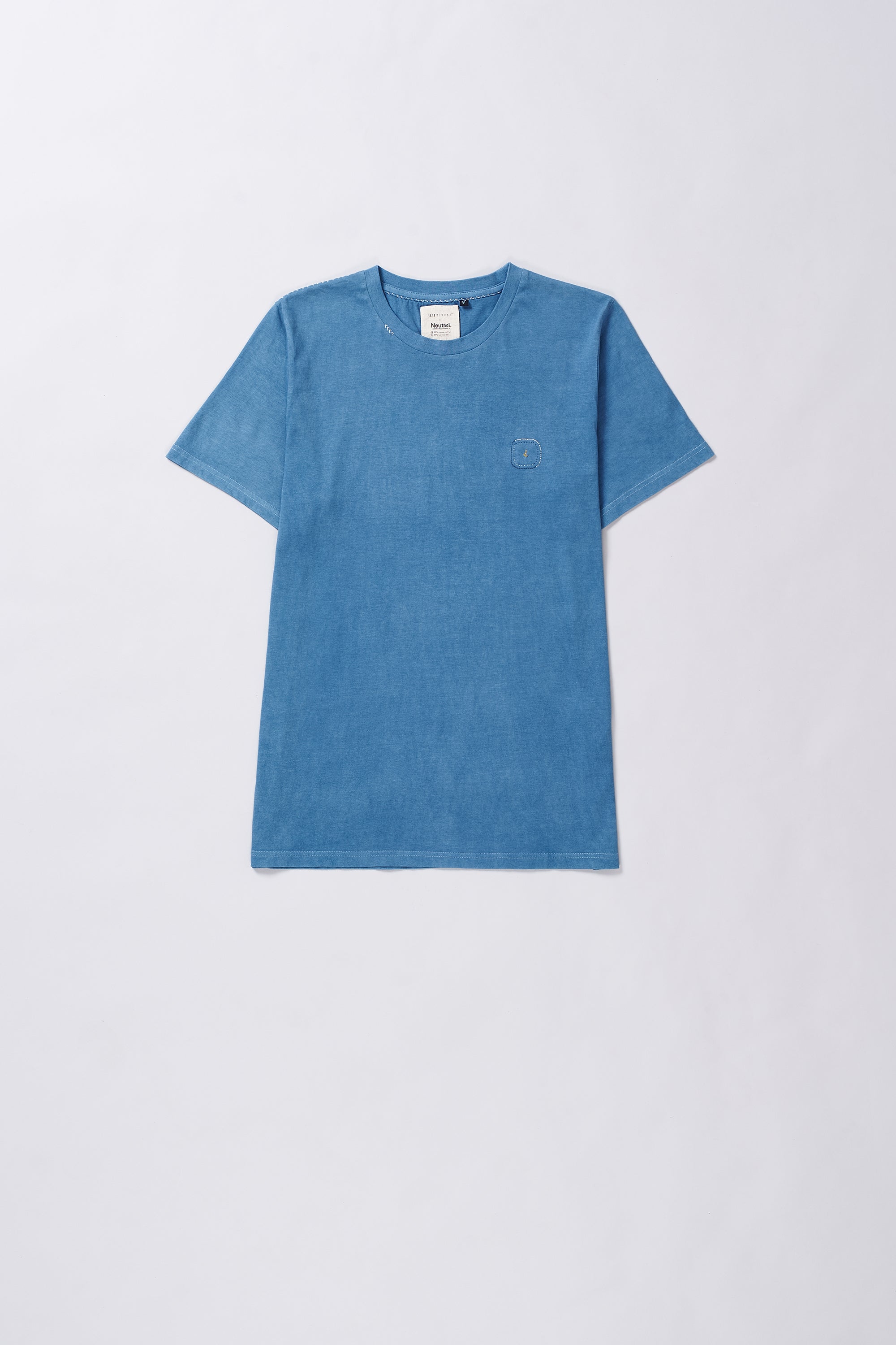 LIGHT INDIGO COTTON T-SHIRT