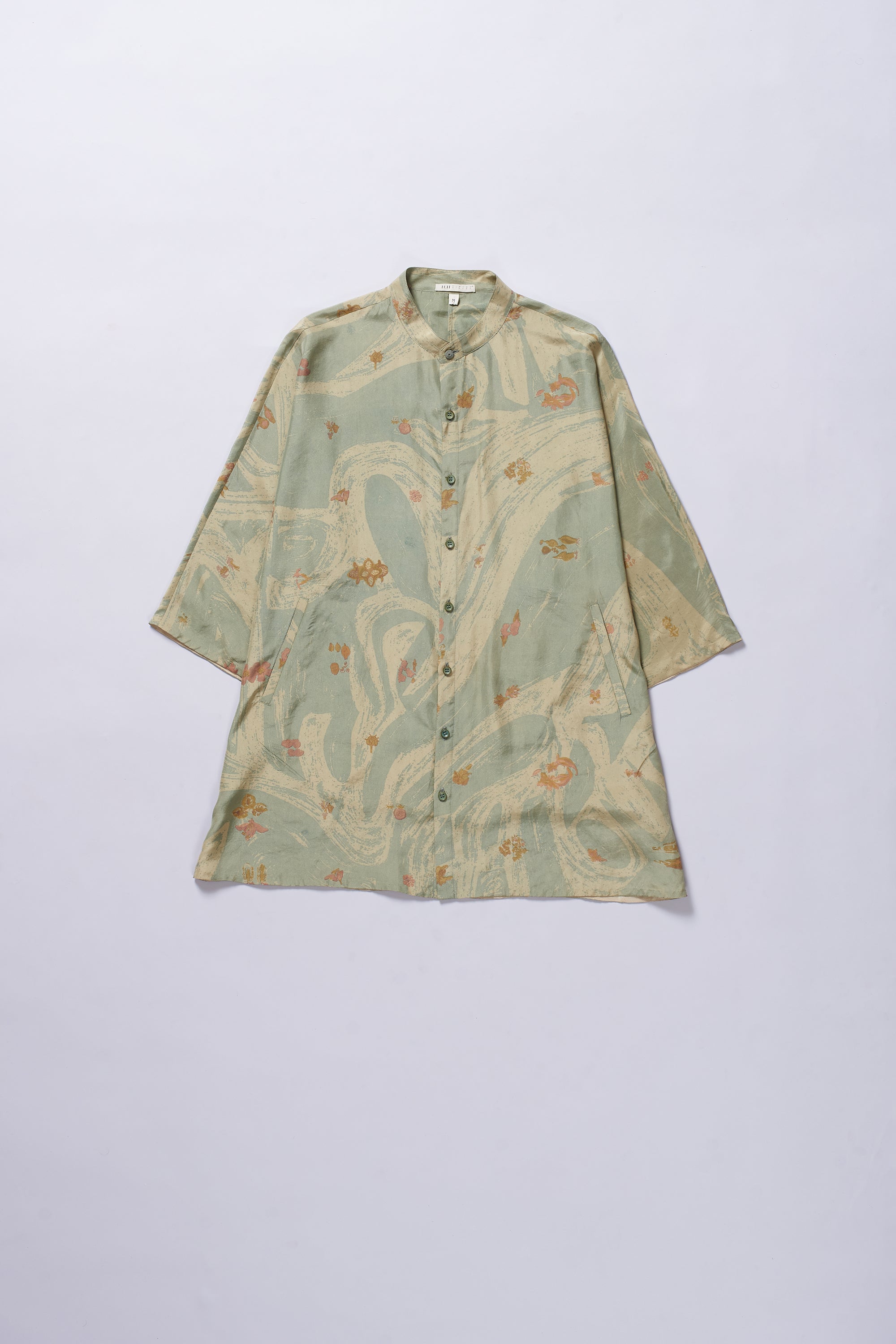 OCEAN BLUE SCREEN PRINT SHIRT