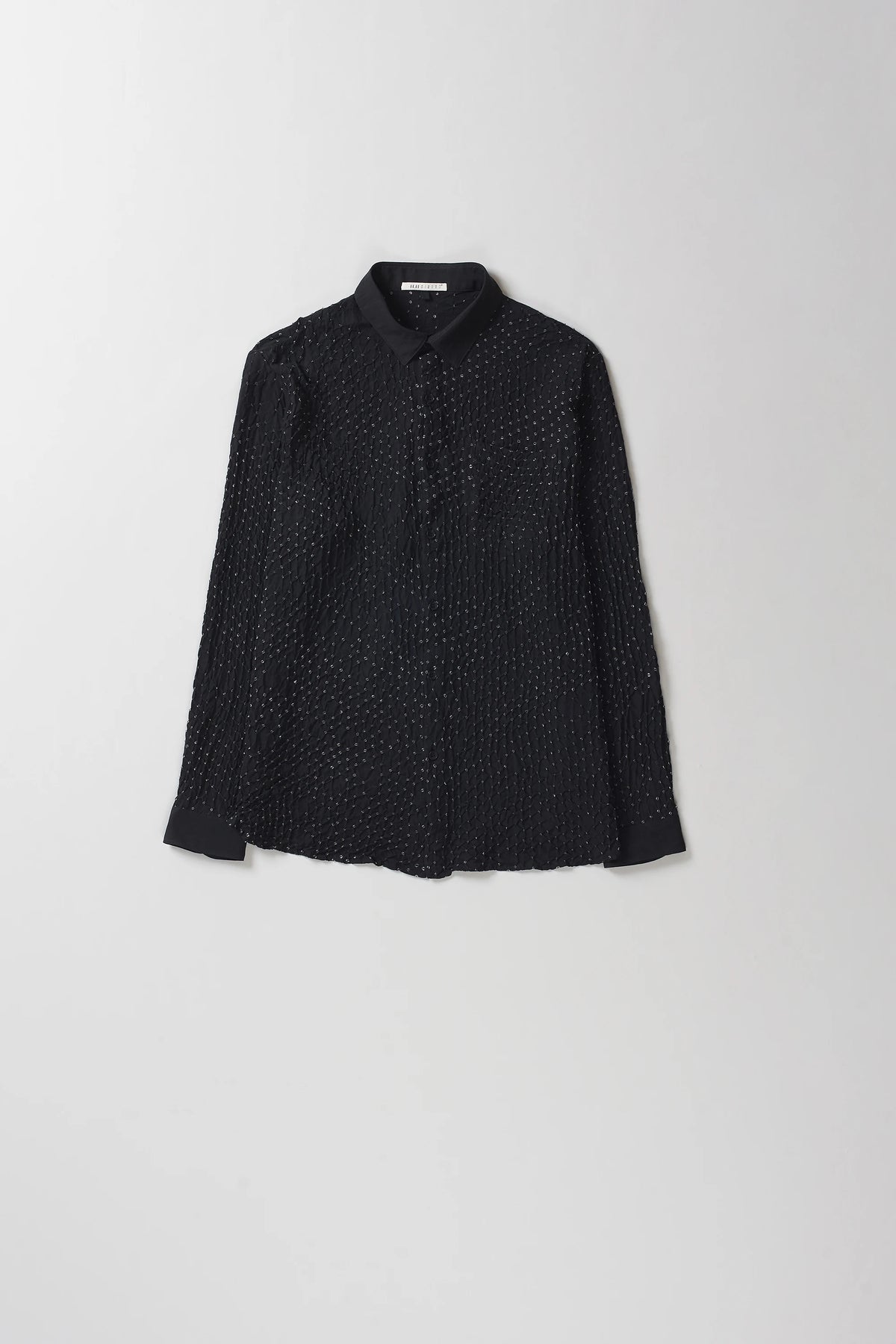 Black Silk Bandhani Shirt