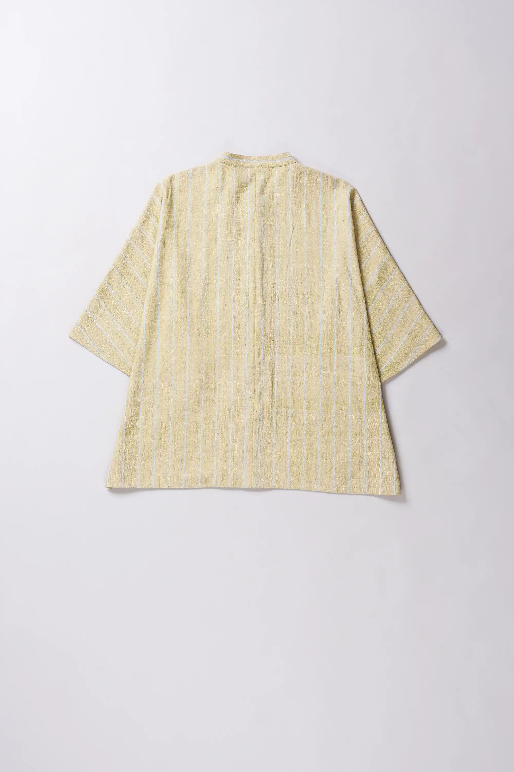 Ochre yellow Cotton Men Shirt