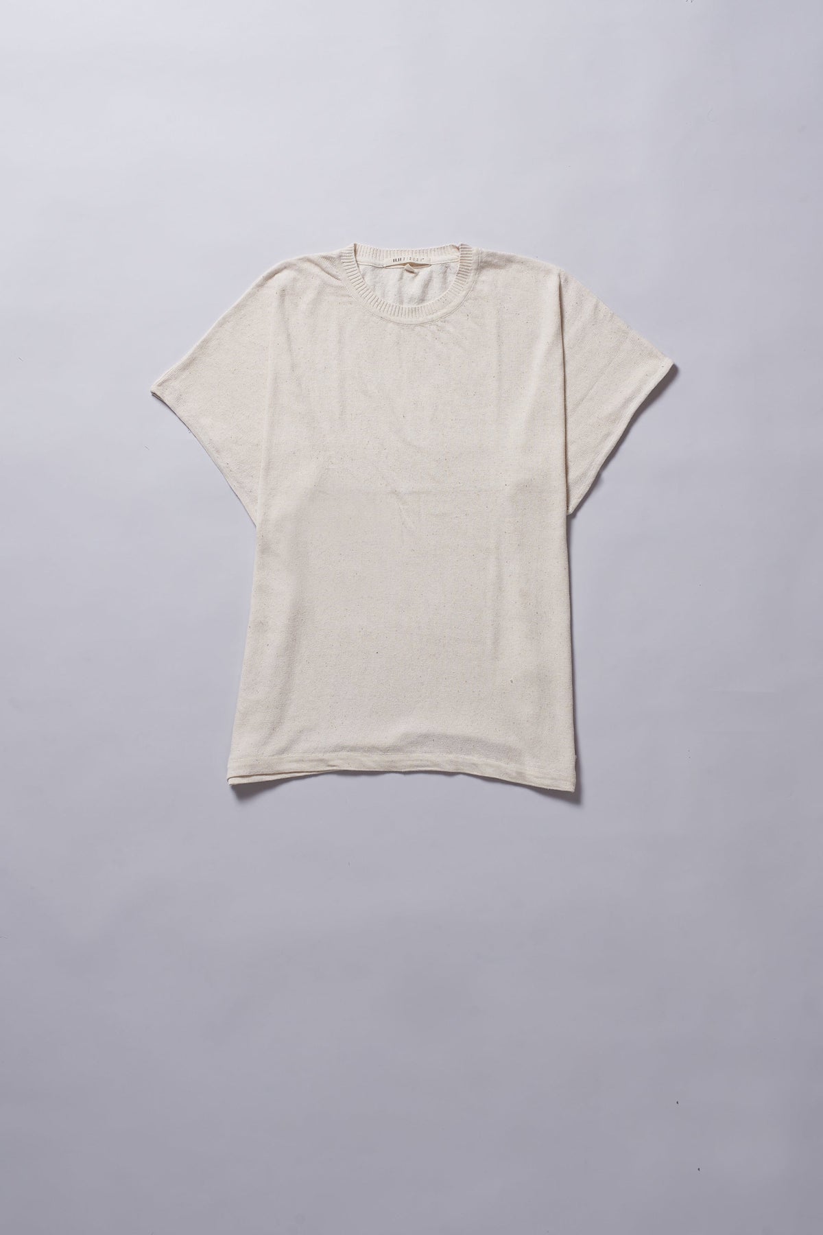 KNITTED T-SHIRT UNDYED COTTON