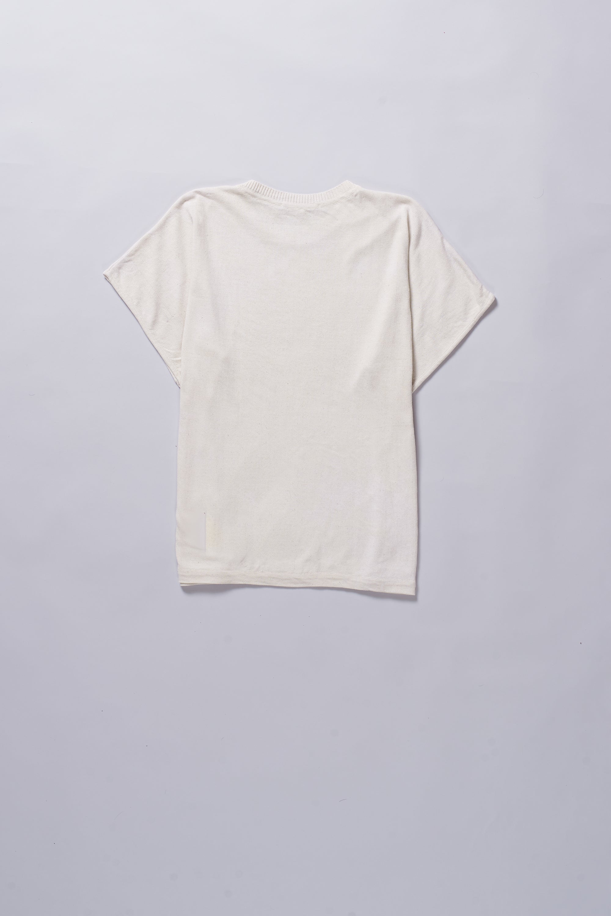 UNDYED COTTON KNITTED T-SHIRT