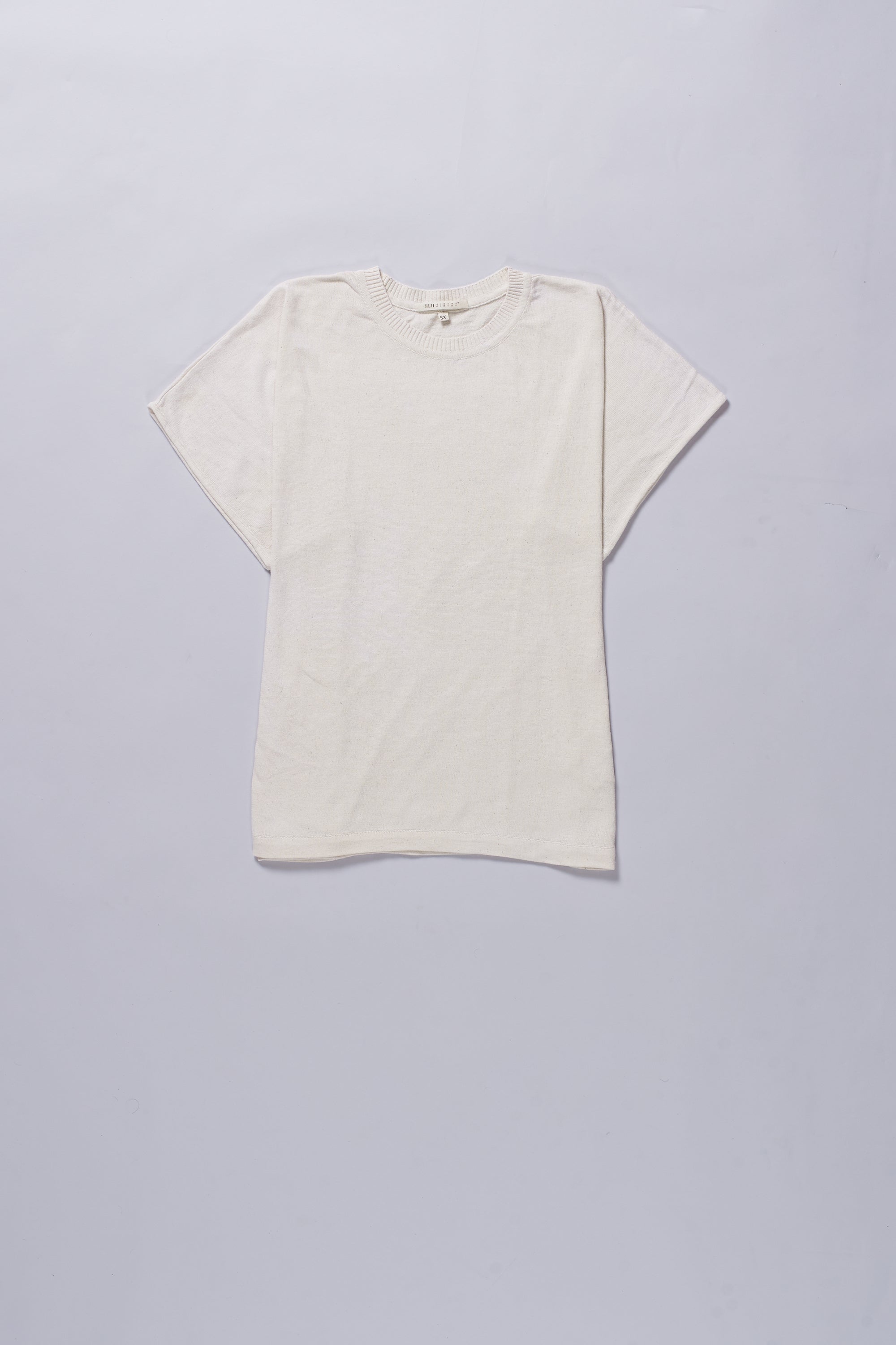 UNDYED COTTON KNITTED T-SHIRT