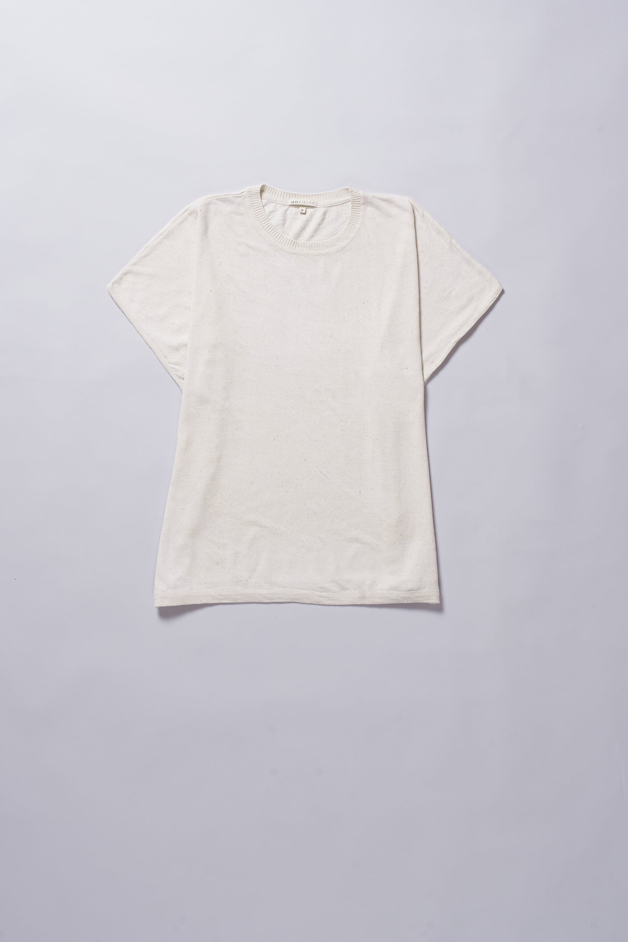 UNDYED COTTON KNITTED T-SHIRT